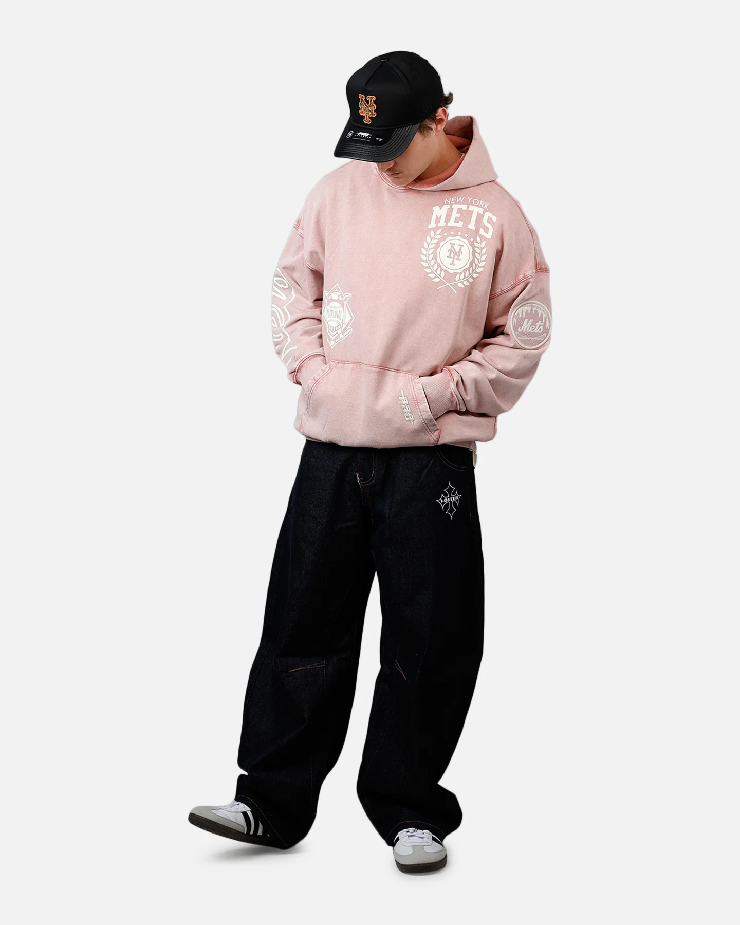 Pro Standard New York Mets Street Team Hoodie Pink - Image 3