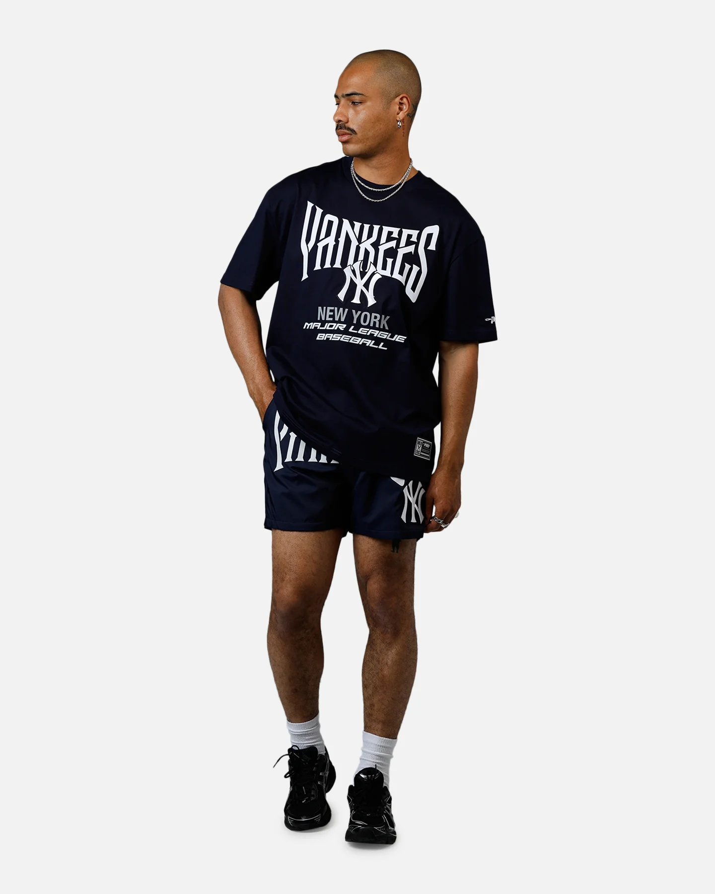 Pro Standard New York Yankees City Tour 2.0 T-Shirt Navy - Image 3