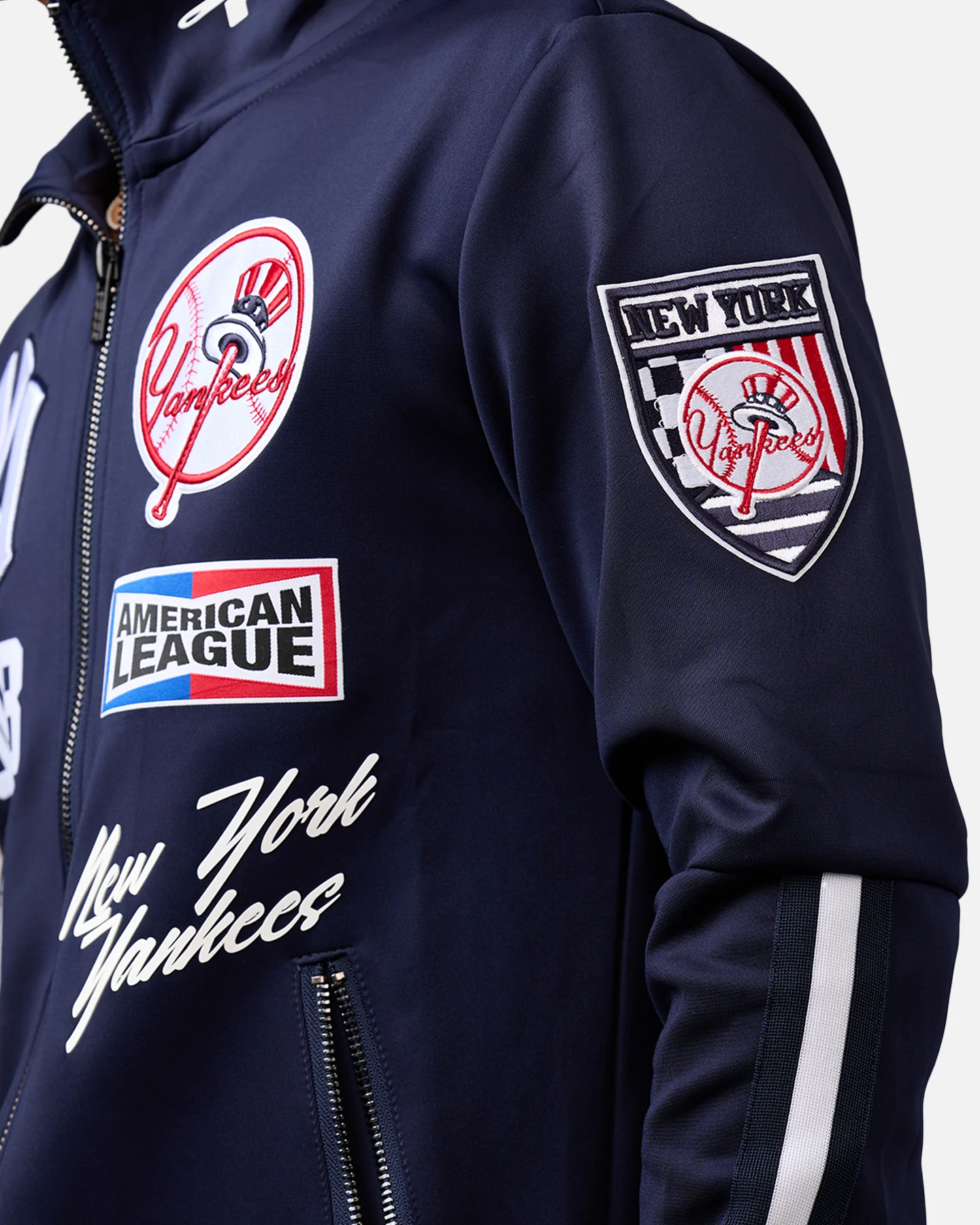 Pro Standard New York Yankees Fast Track Jacket Midnight Navy - Image 7