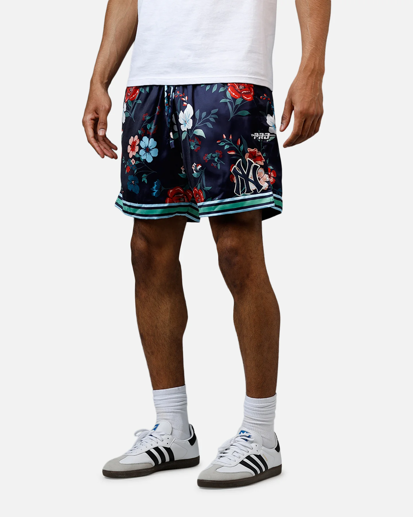 Pro Standard New York Yankees Floral Shorts Navy - Image 4