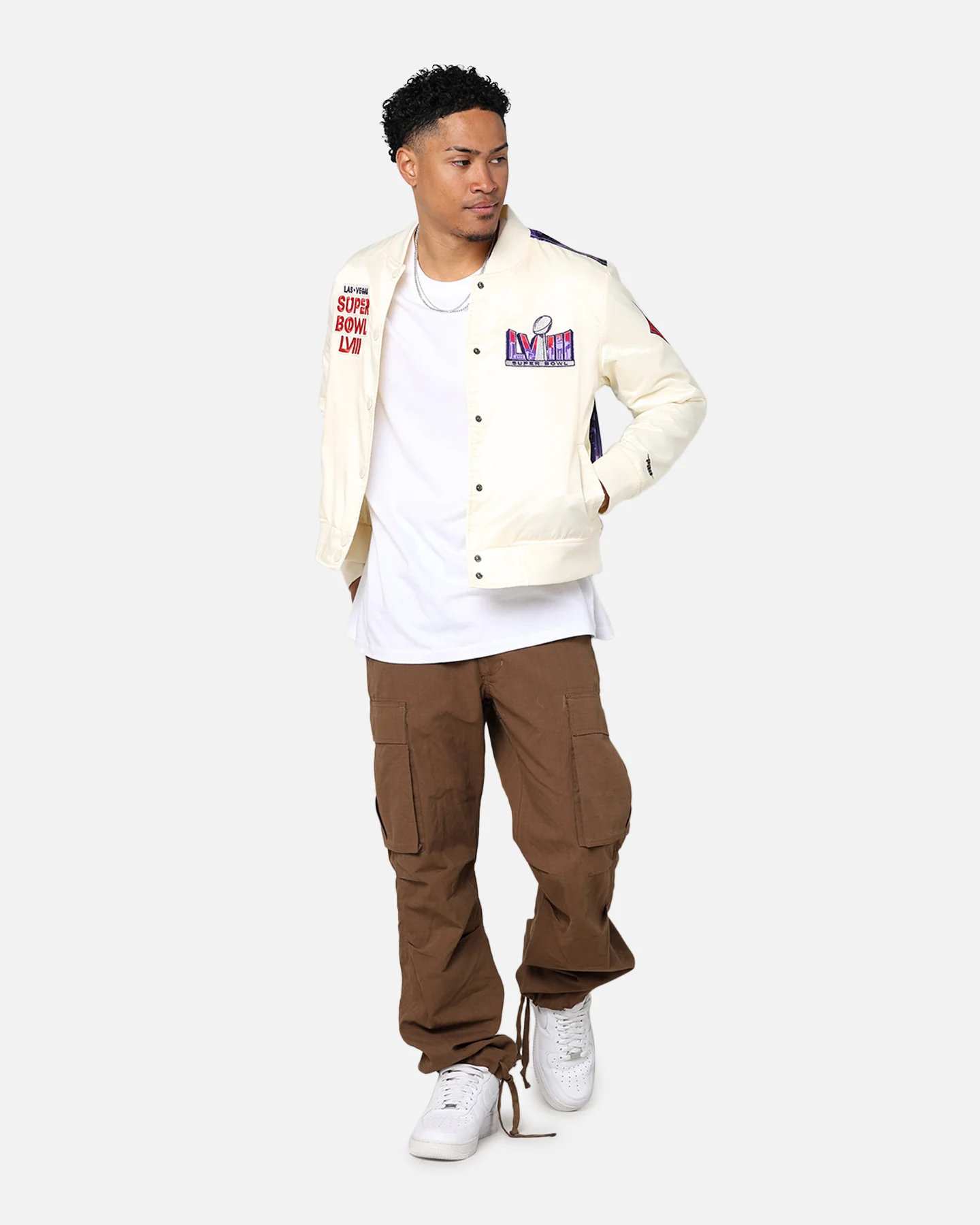 Pro Standard NFL Super Bowl LVIII Sublimated Jacket Eggshell - Image 8
