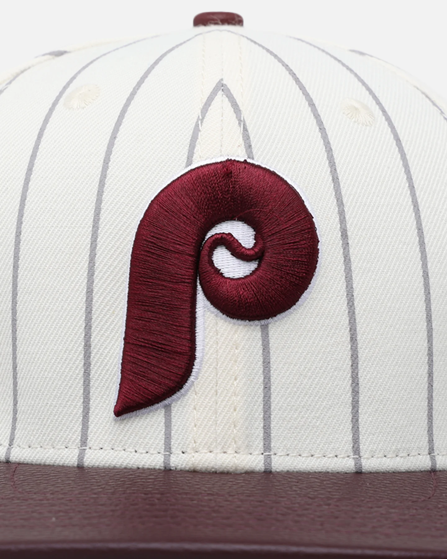 Pro Standard Philadelphia Phillies Classic Logo Wool Strapback Eggshell/Yellow - Image 6
