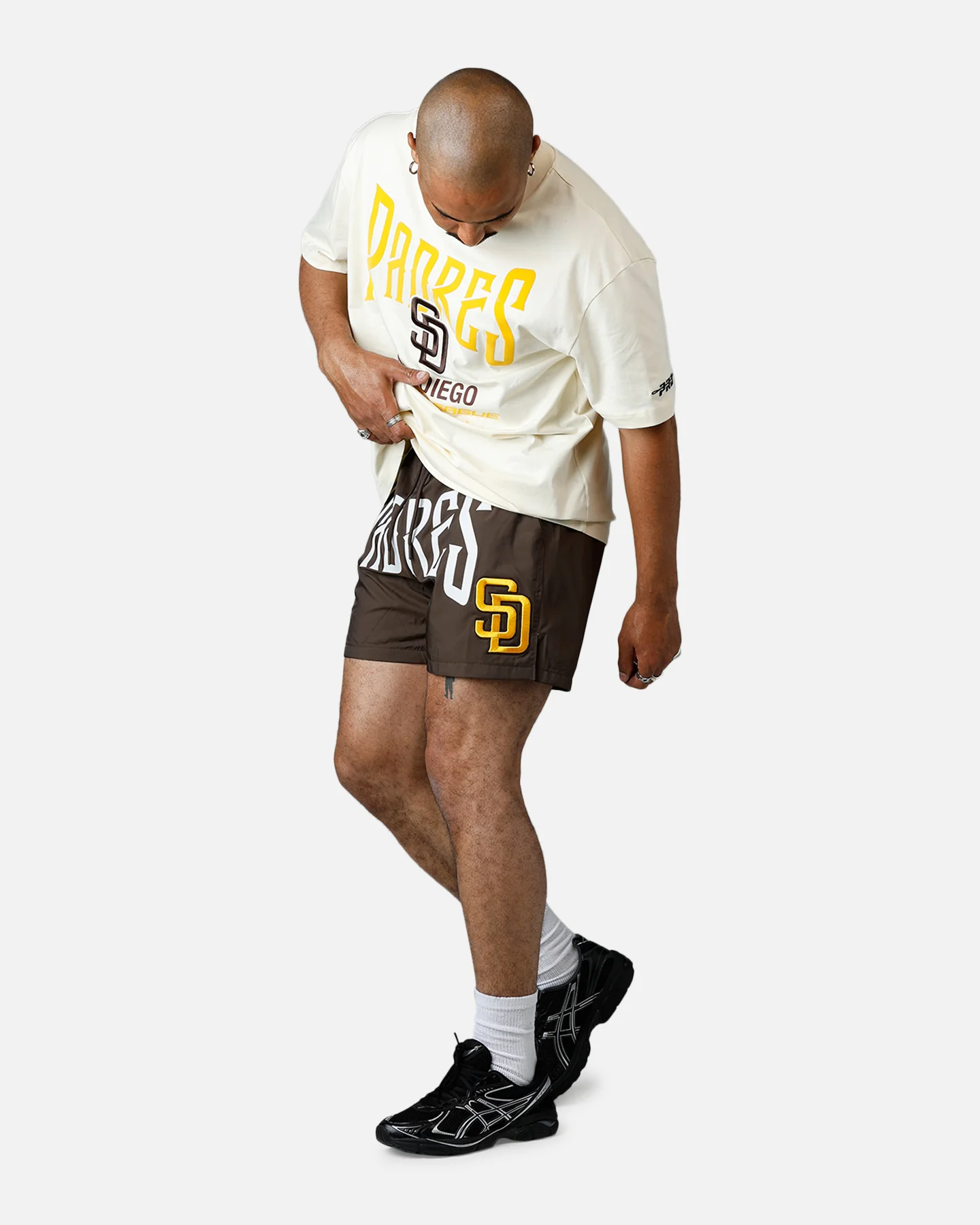 Pro Standard San Diego Padres City Tour 2.0 Shorts Brown - Image 2