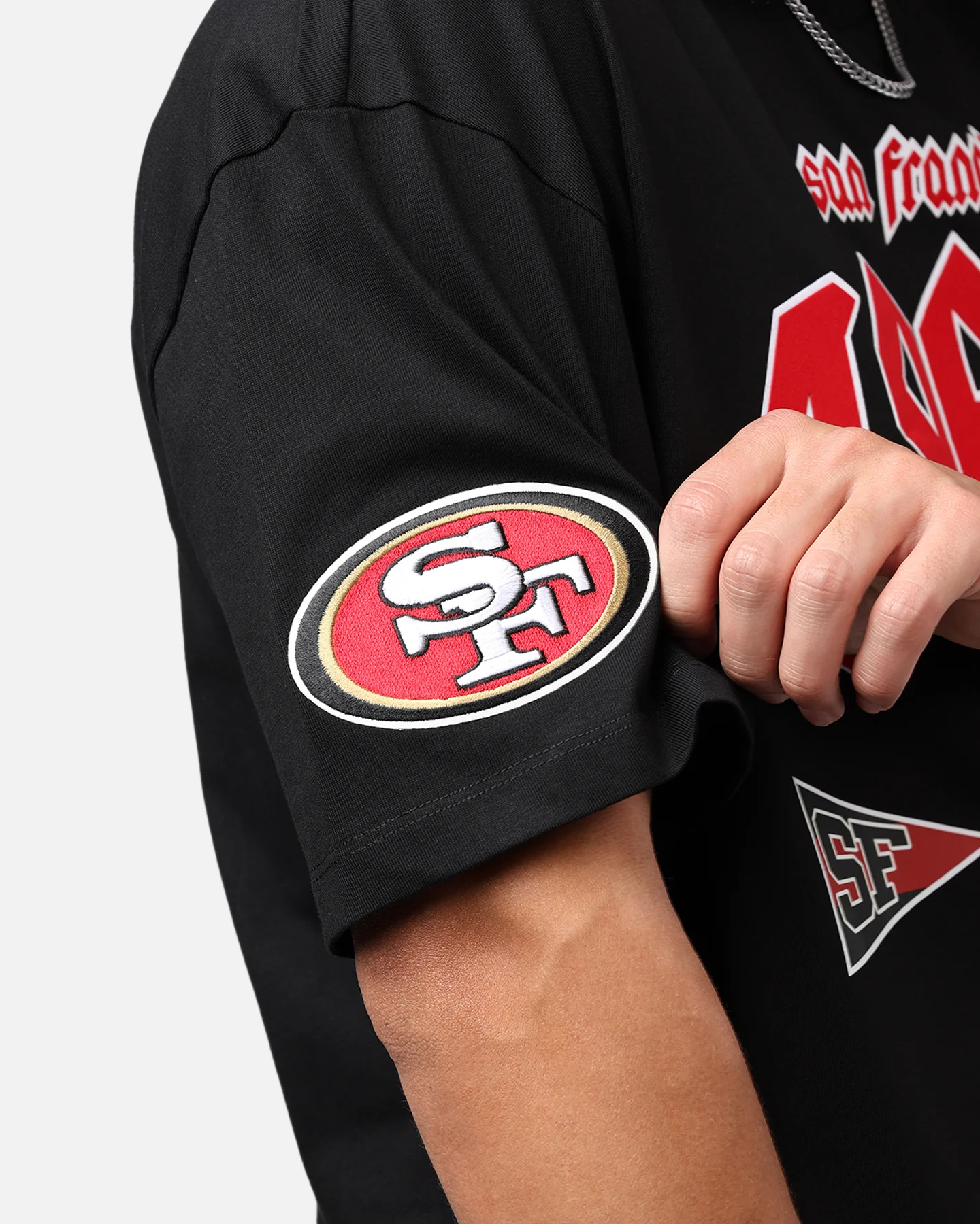 Pro Standard San Francisco 49ers City Tour CJ Drop T-Shirt Black - Image 8