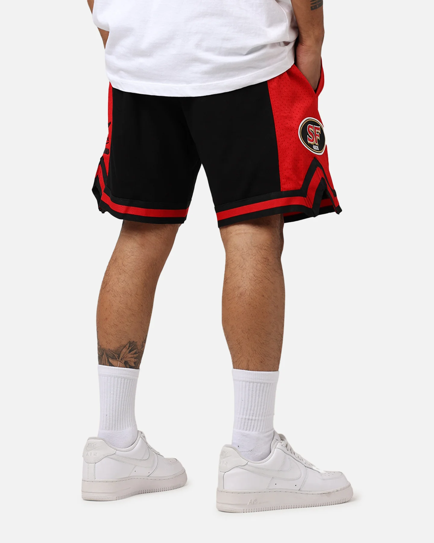 Pro Standard San Francisco 49ers Fast Lane 2.0 Shorts Black/Red - Image 3