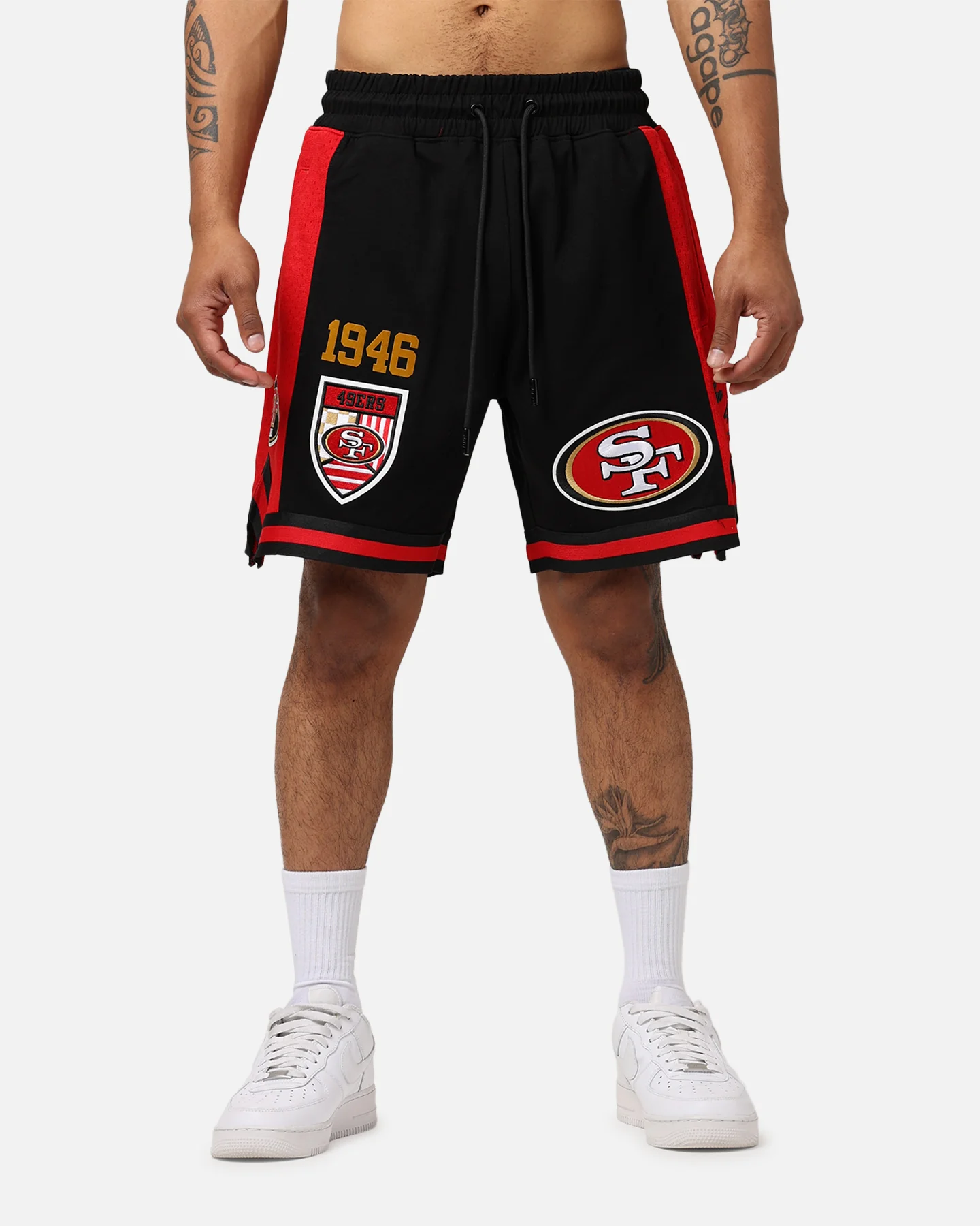 Pro Standard San Francisco 49ers Fast Lane 2.0 Shorts Black/Red - Image 7