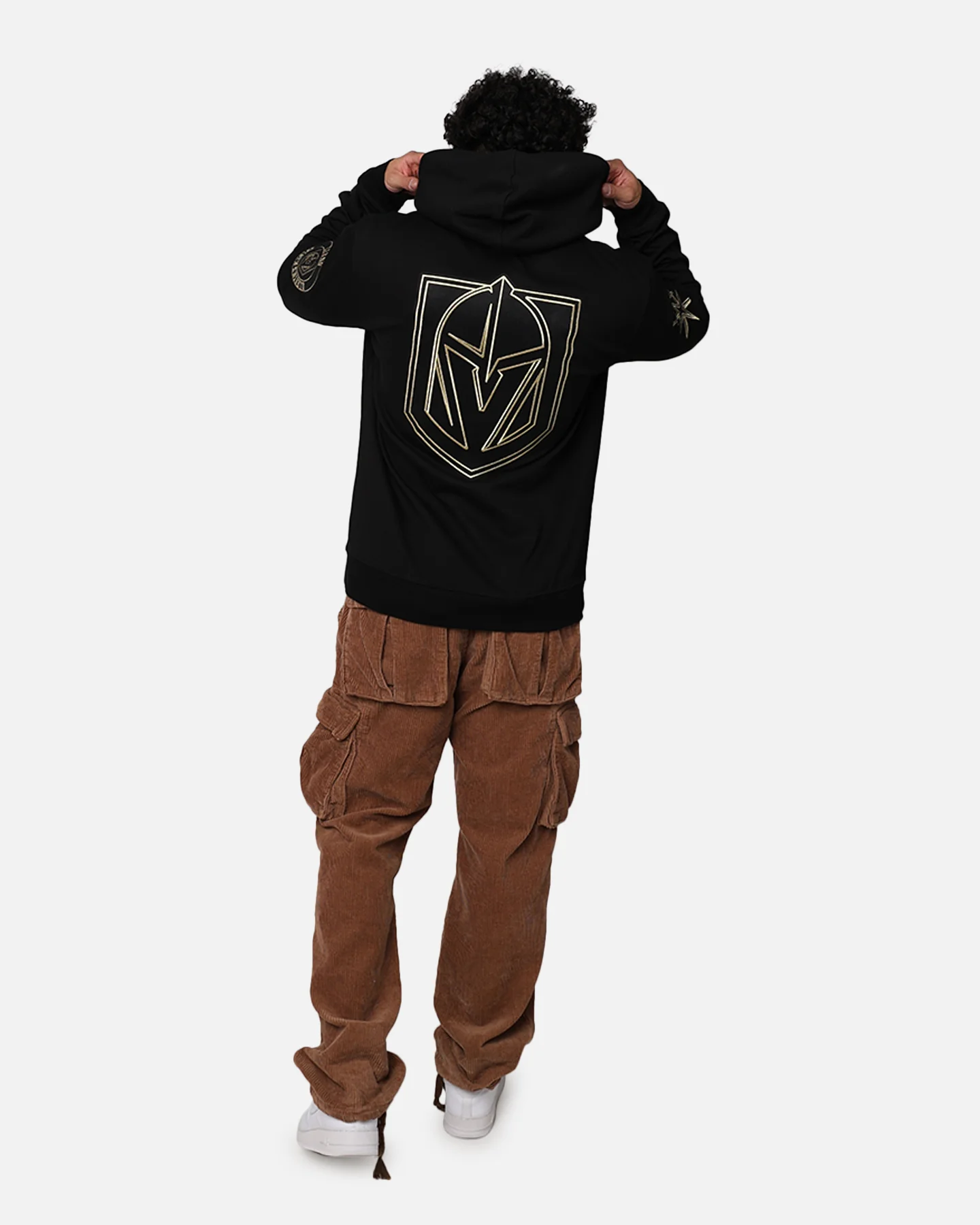 Pro Standard Vegas Golden Knights Black And White Hoodie Black - Image 8