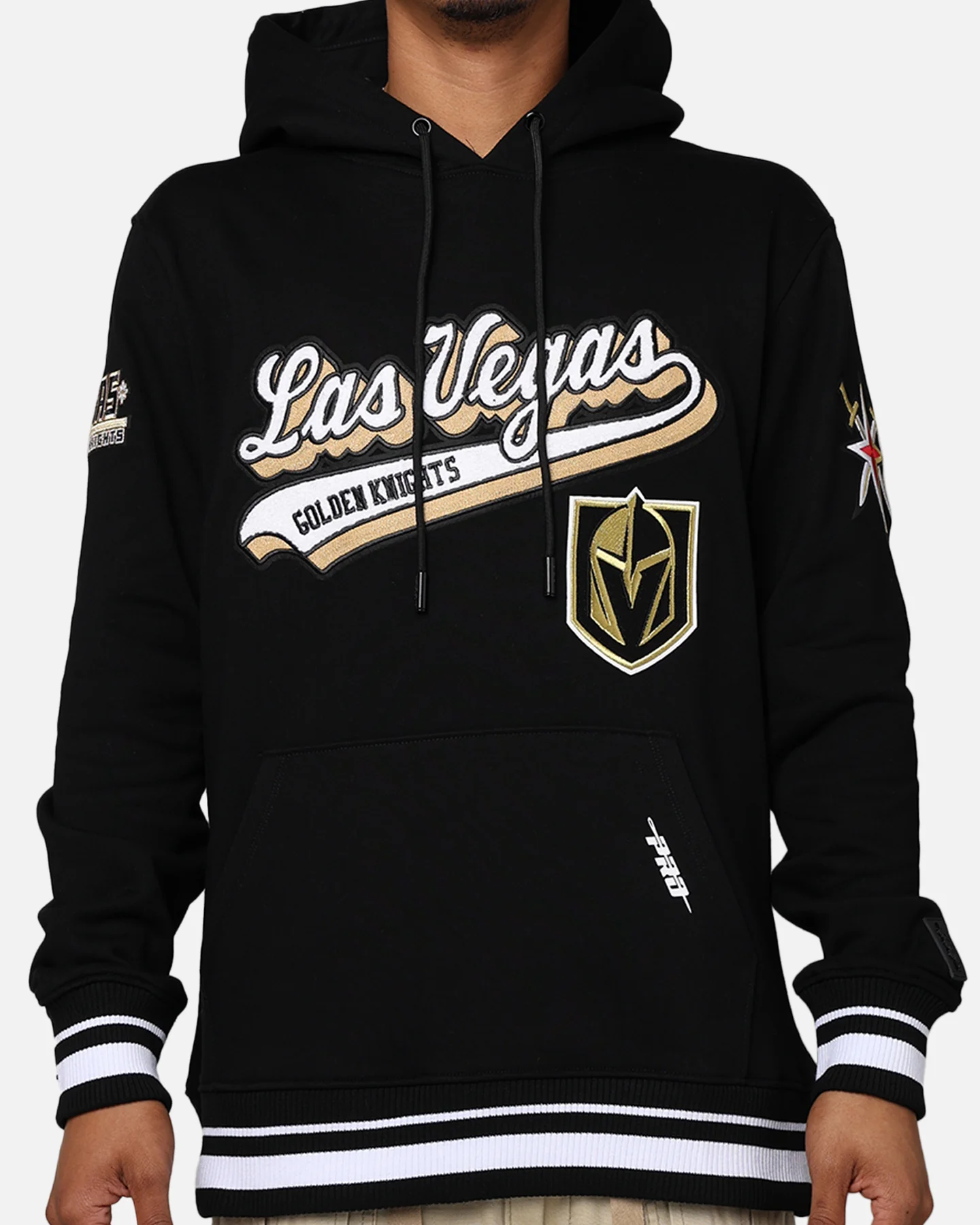 Pro Standard Vegas Golden Knights Fleece Pullover Hoodie Black - Image 2