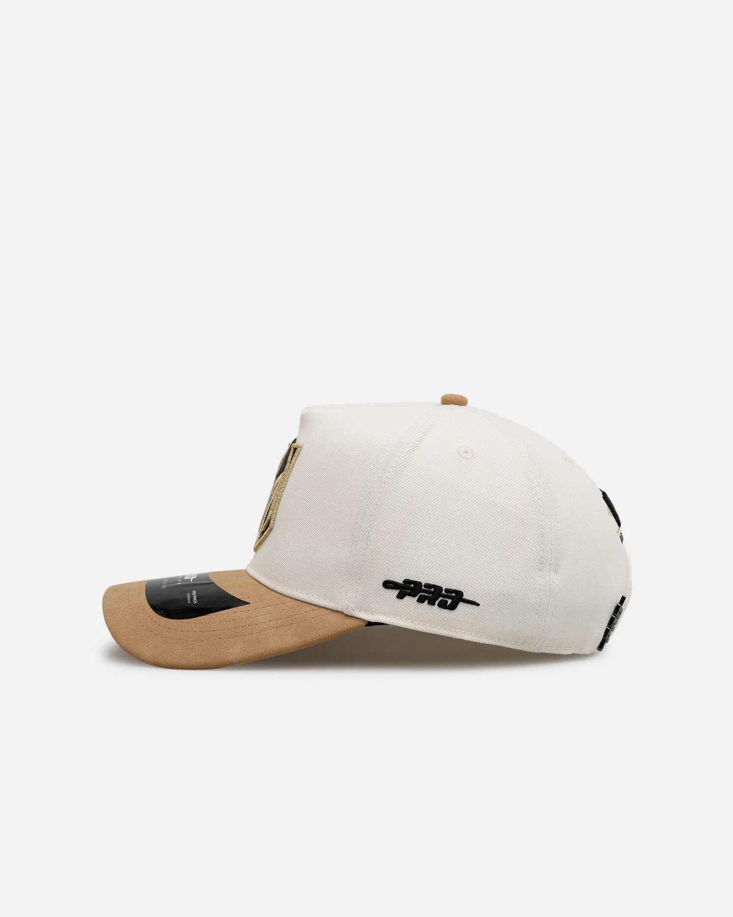 Pro Standard Vegas Golden Knights 'Signature Suede' Pro Pinch Strapback Eggshell - Image 5