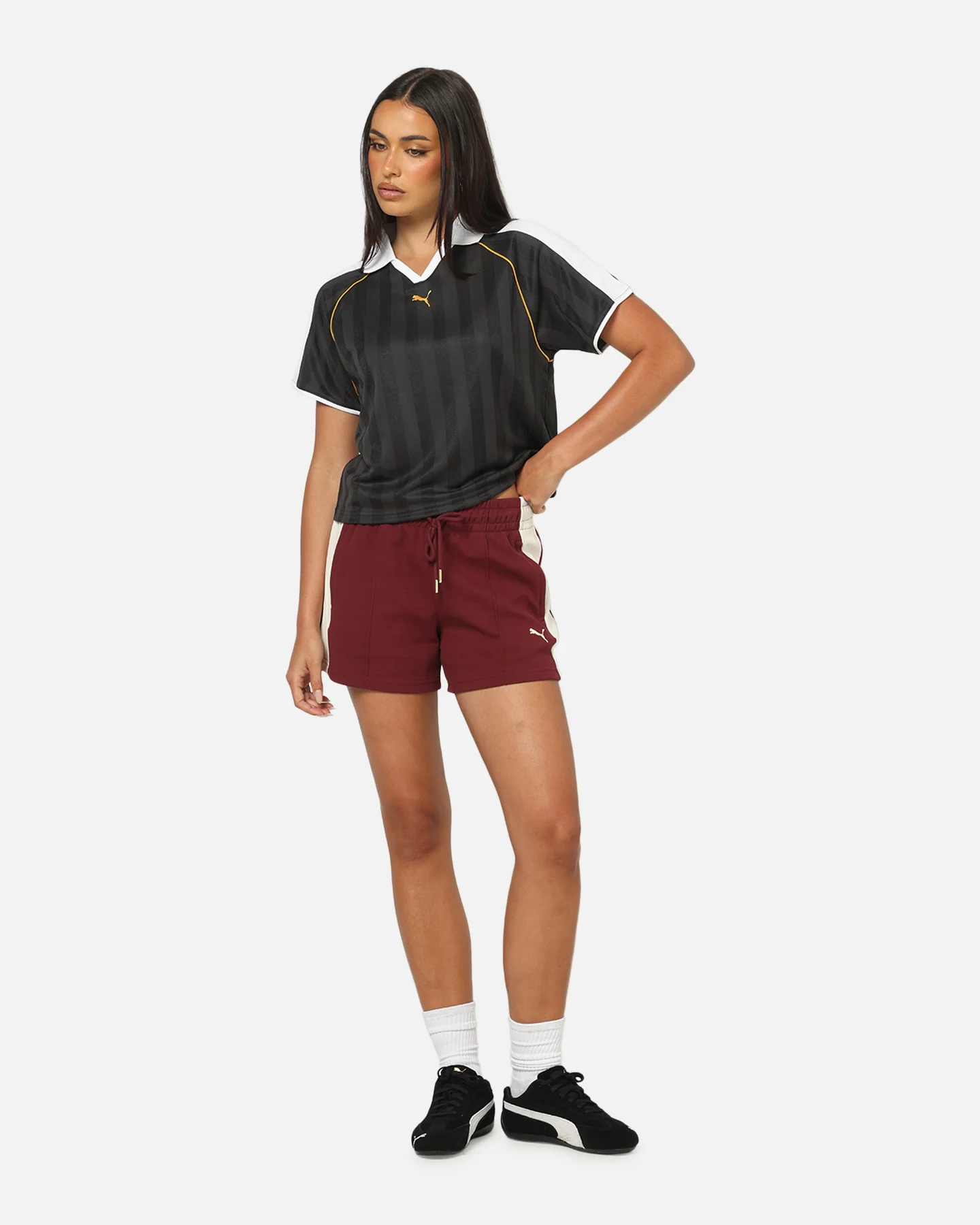 Puma Women's T7 Relaxed Football Jersey T-Shirt Puma Black - Image 2