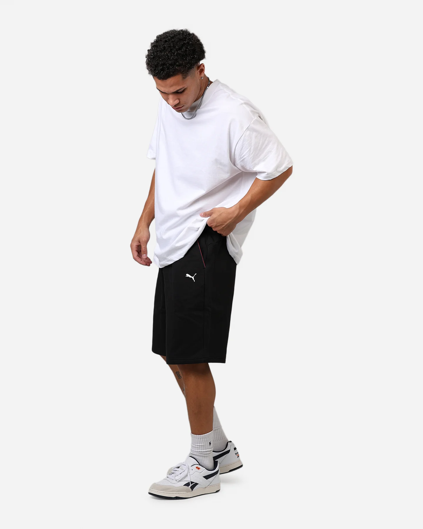 Puma X BMW MMS New Essential Fleece Shorts Black - Image 2