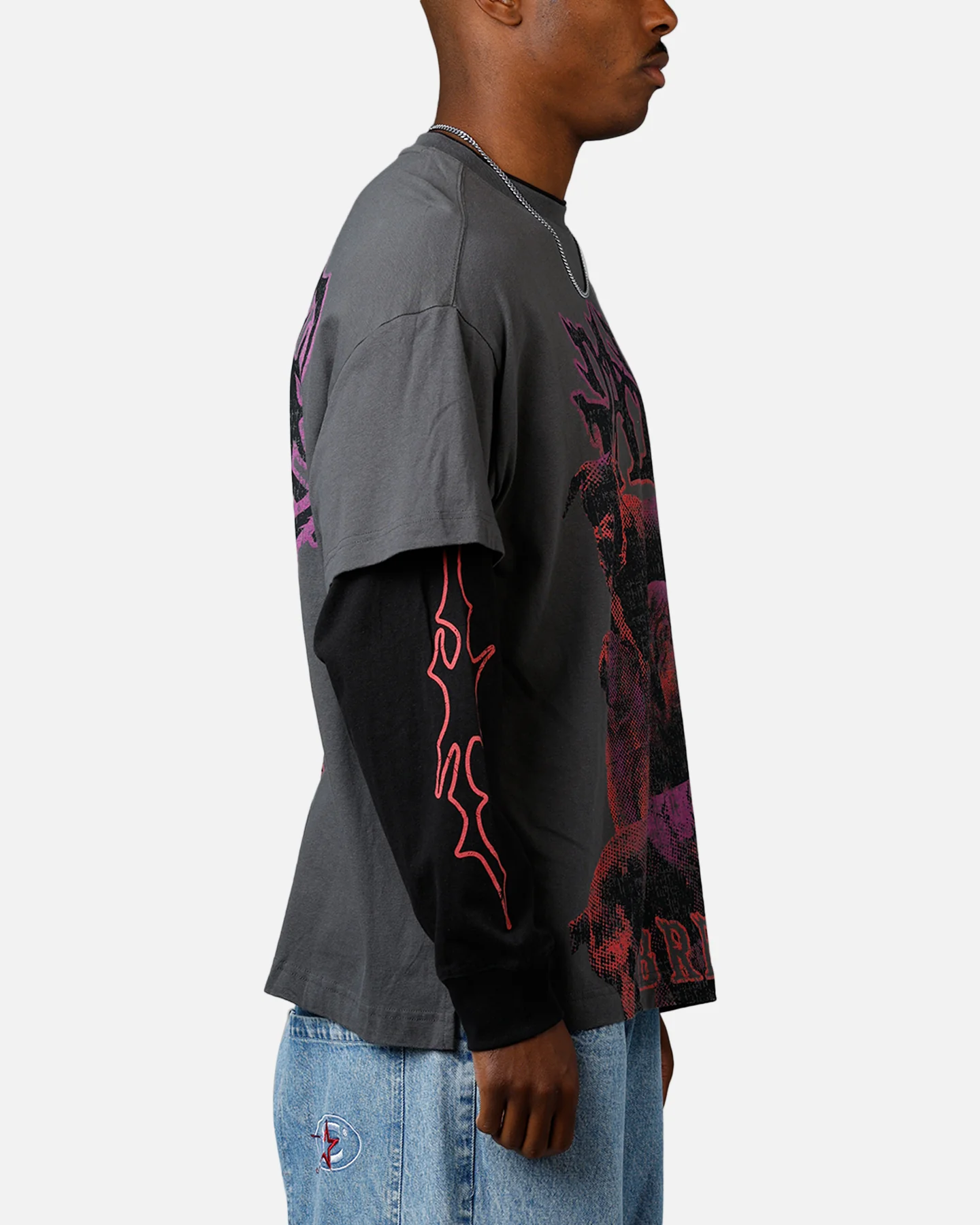Puma x Lamelo Ball Lamelo World Tour Long Sleeve T-Shirt Dusk - Image 4