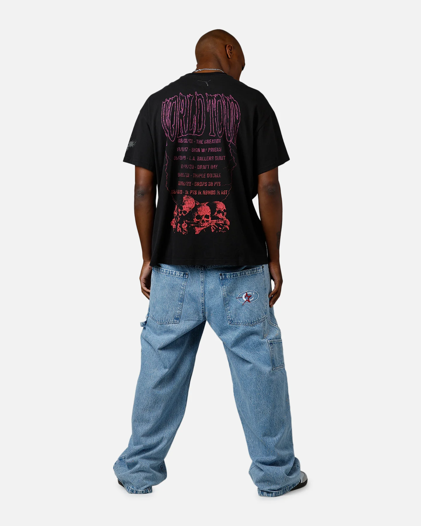 Puma x Lamelo Ball Lamelo World Tour T-Shirt Black - Image 6