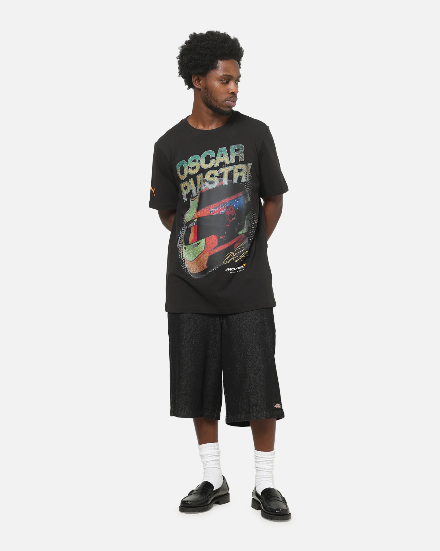 Puma X Mclaren Australia T-Shirt Black - Image 2