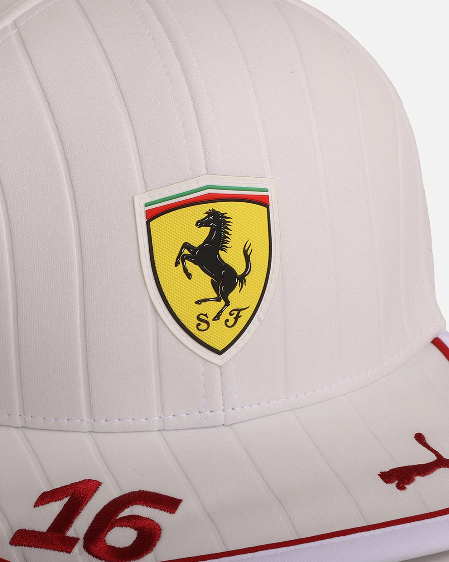 Puma X Scuderia Ferrari Charles Leclerc Baseball Cap White - Image 5