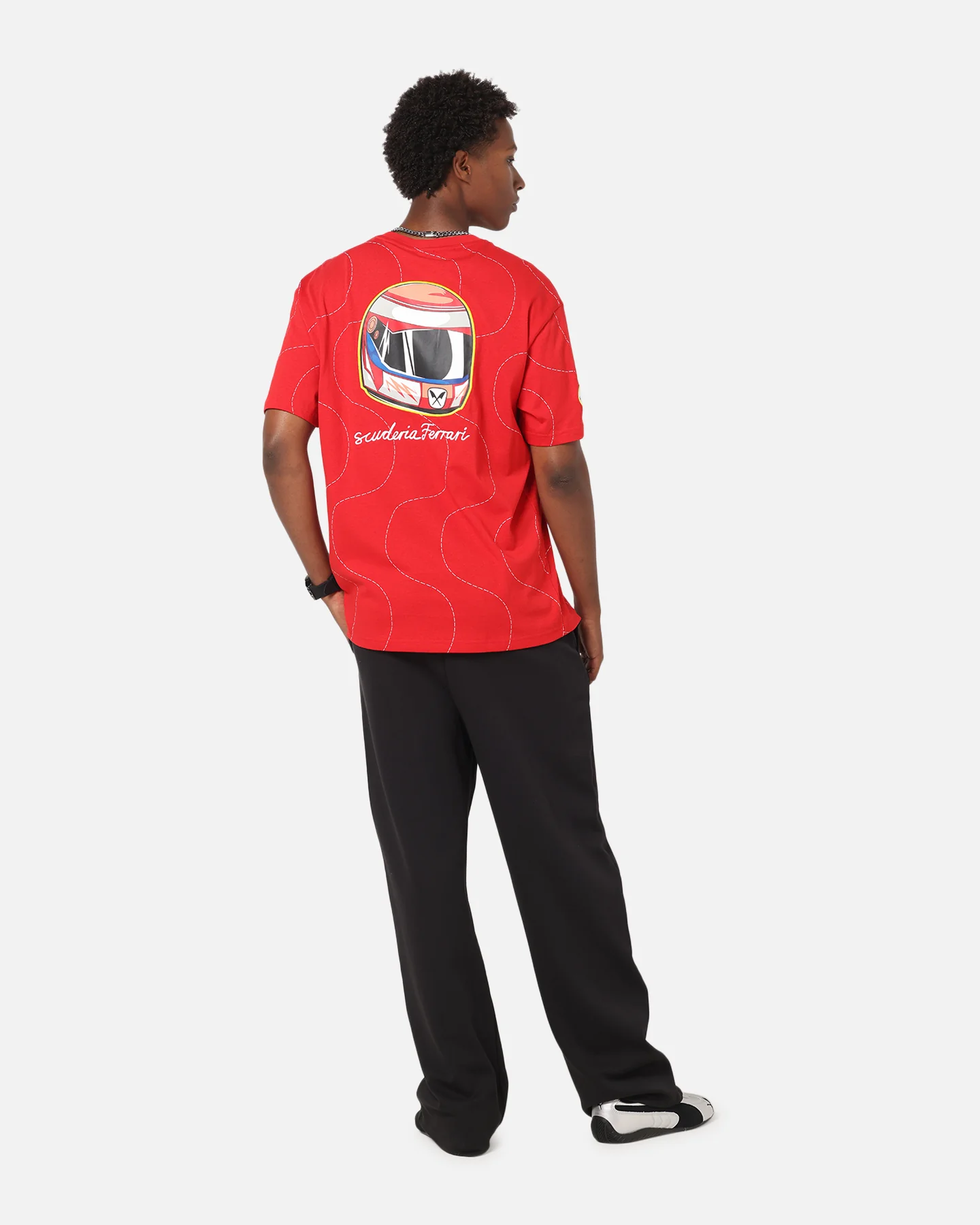 Puma X Scuderia Ferrari Monza T-Shirt Rosso Corsa - Image 3