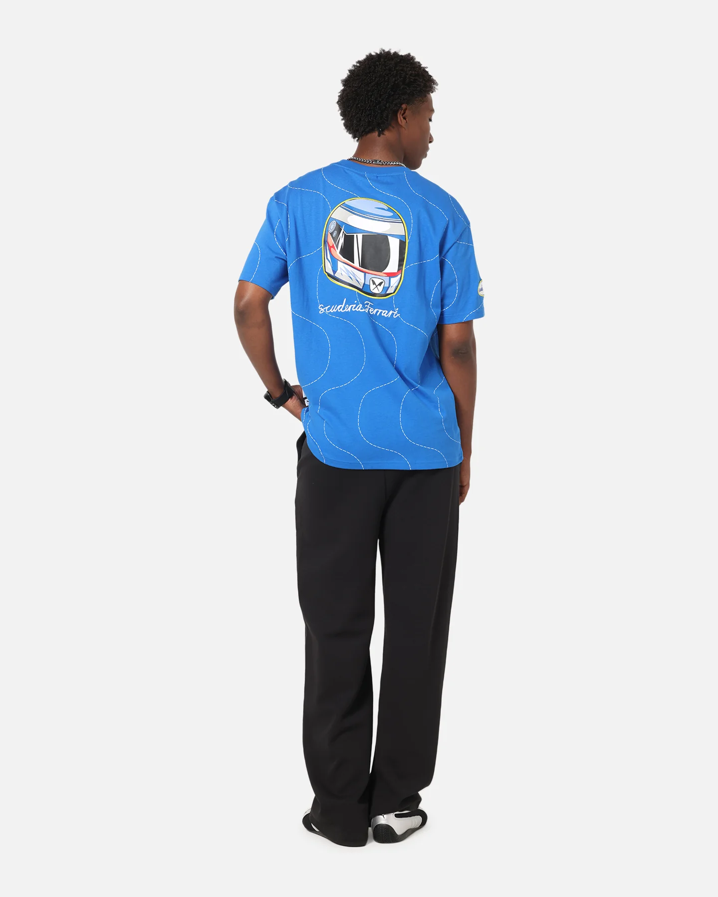 Puma X Scuderia Ferrari Monza T-Shirt Steer Blue - Image 3
