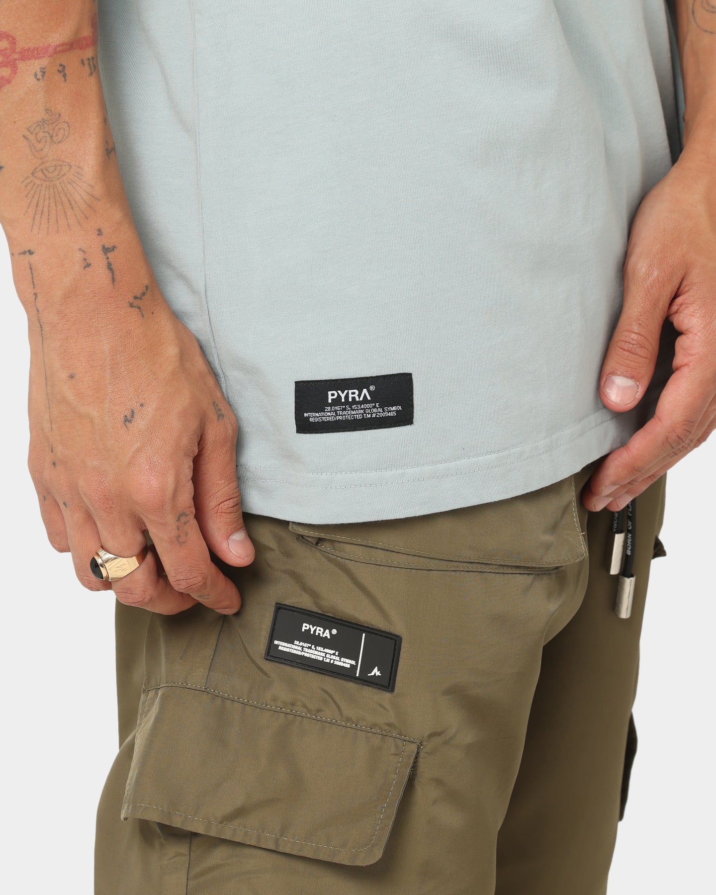 PYRA Alpine Research T-Shirt Grey Mist - Image 9