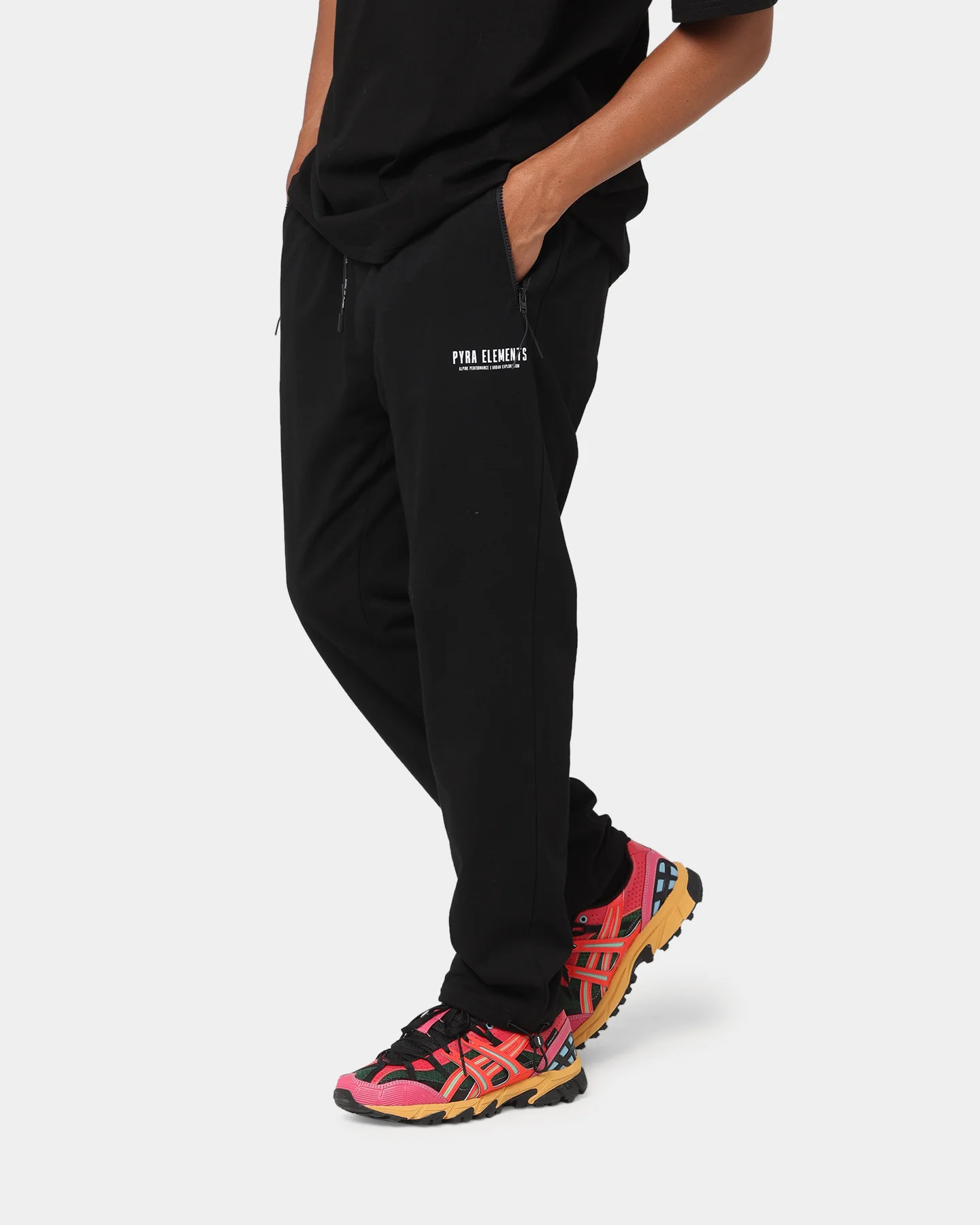 PYRA Legacy Team Trackpants Black/White - Image 5