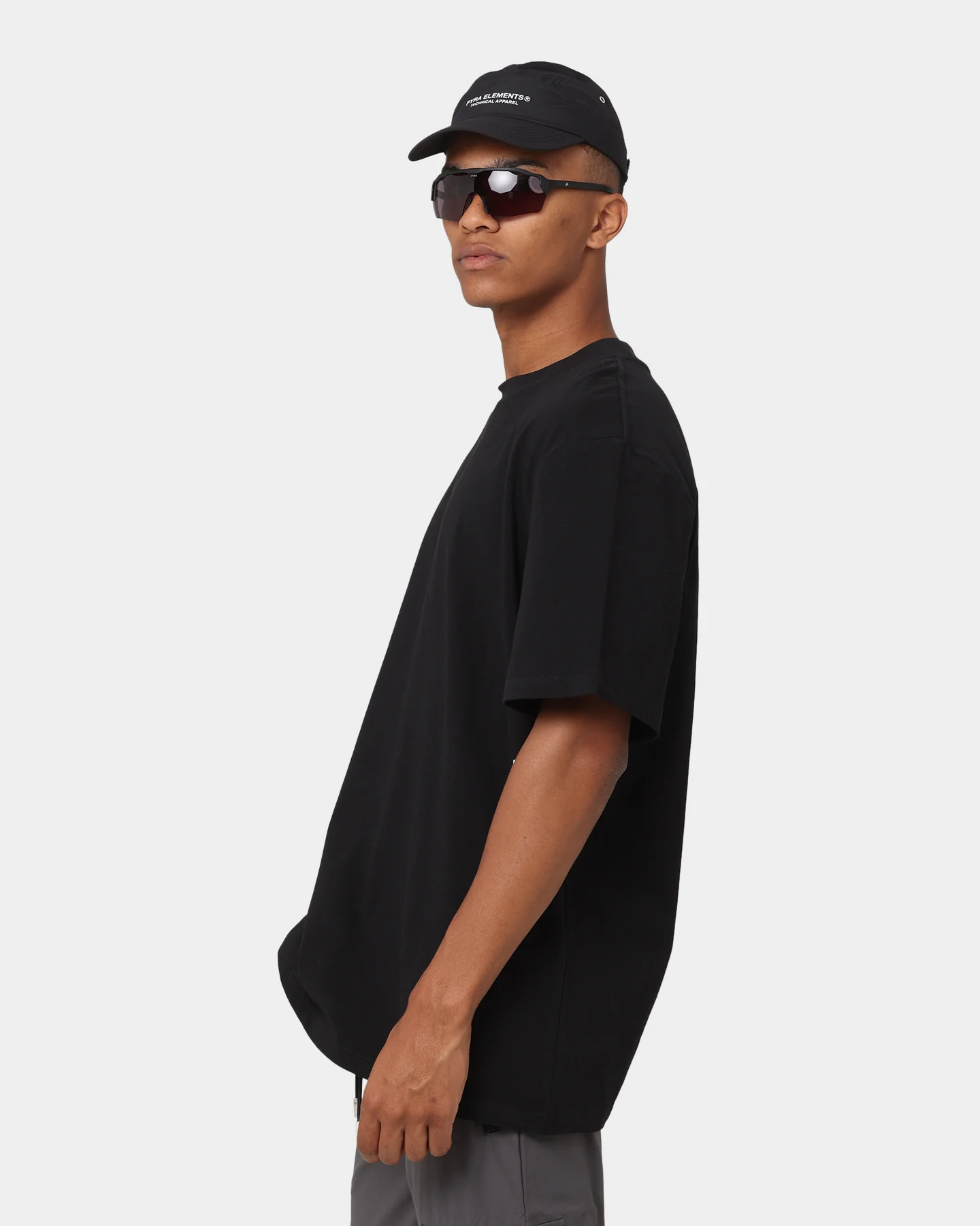 PYRA Micro Logo T-Shirt Black/White - Image 6