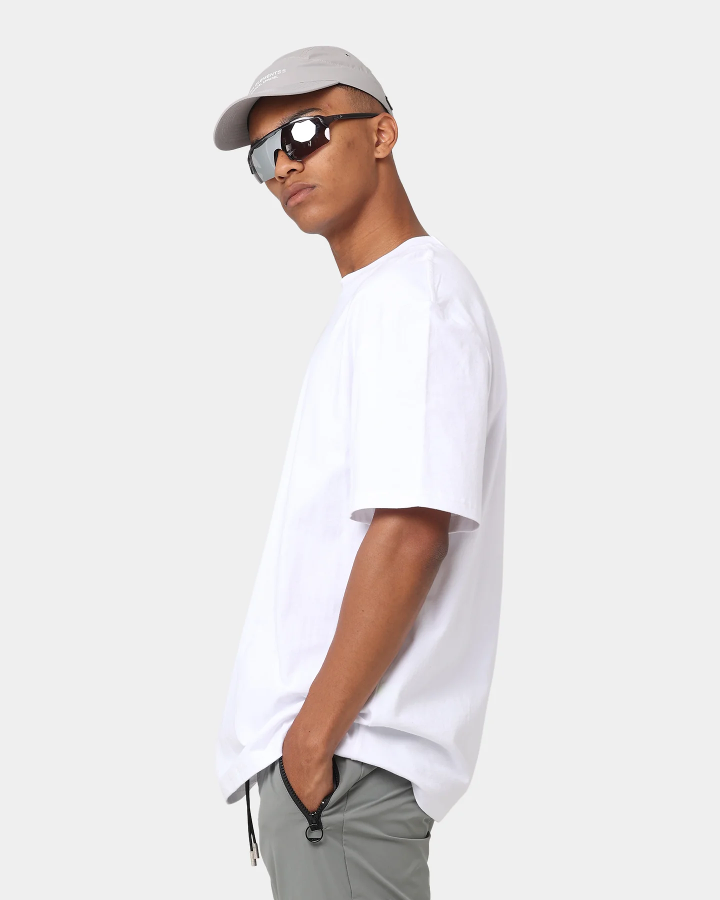 PYRA Micro Logo T-Shirt White/Black - Image 7