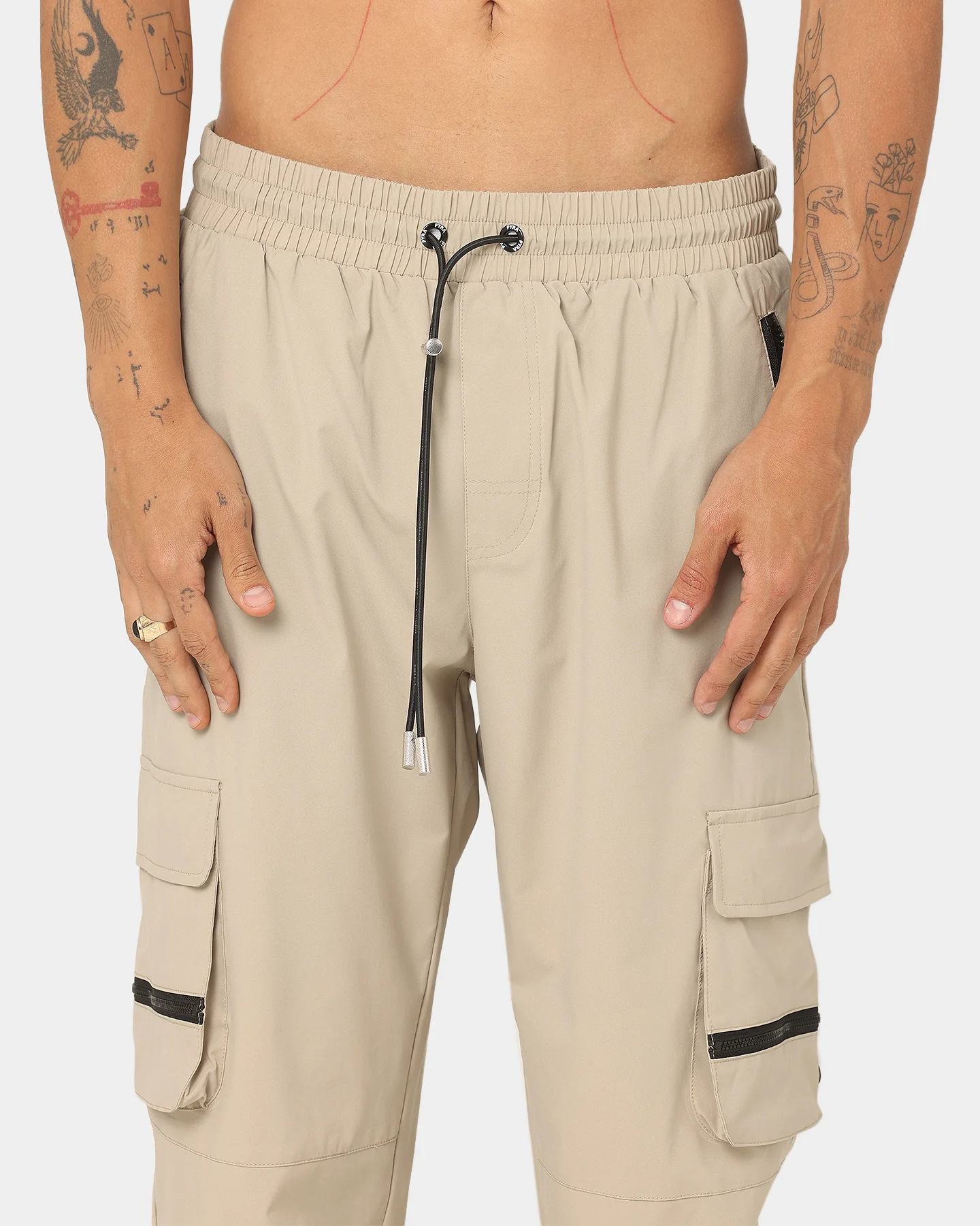 PYRA Nero Cargo Pants Sand - Image 3