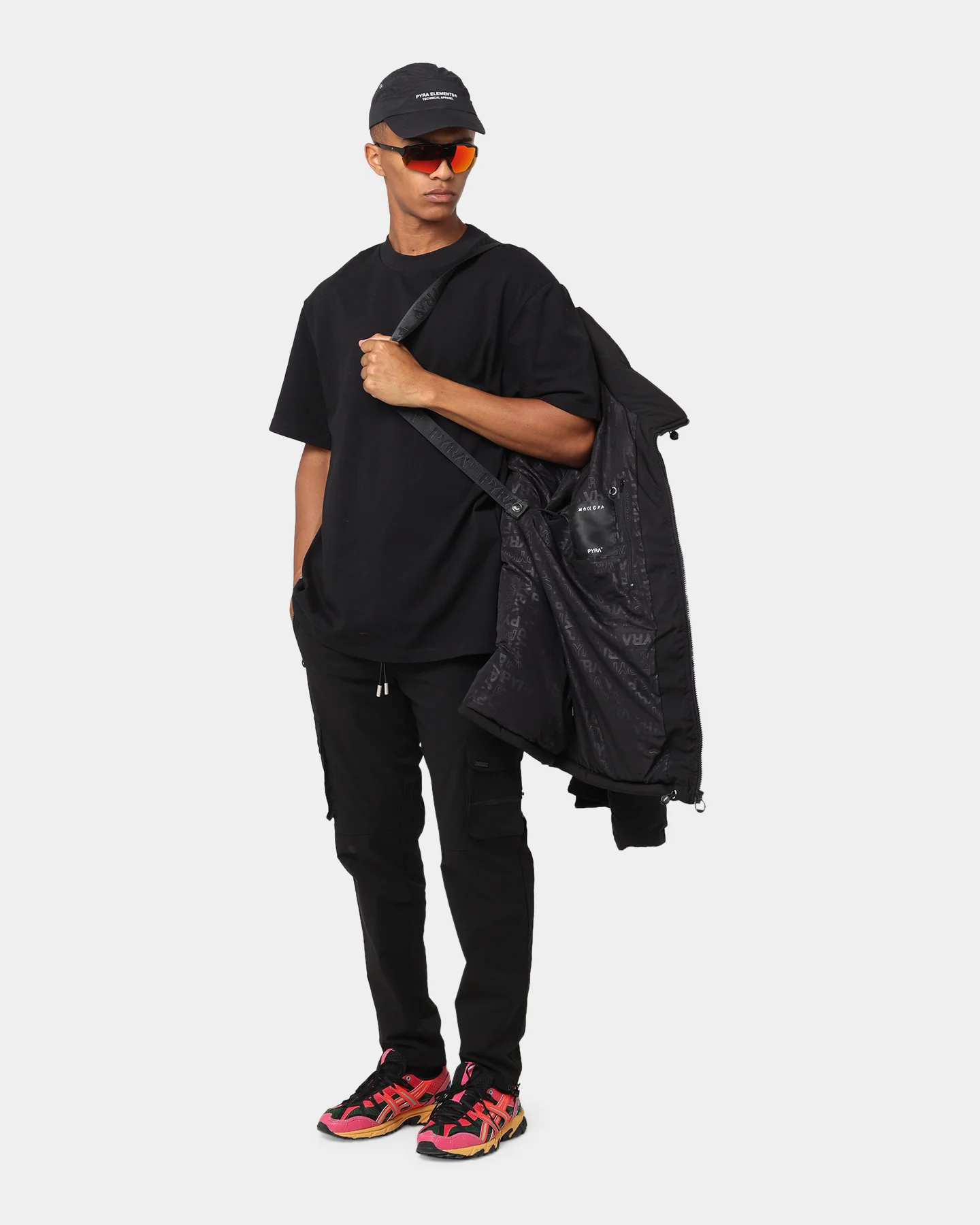 PYRA Padded Puffa Jacket Black - Image 14