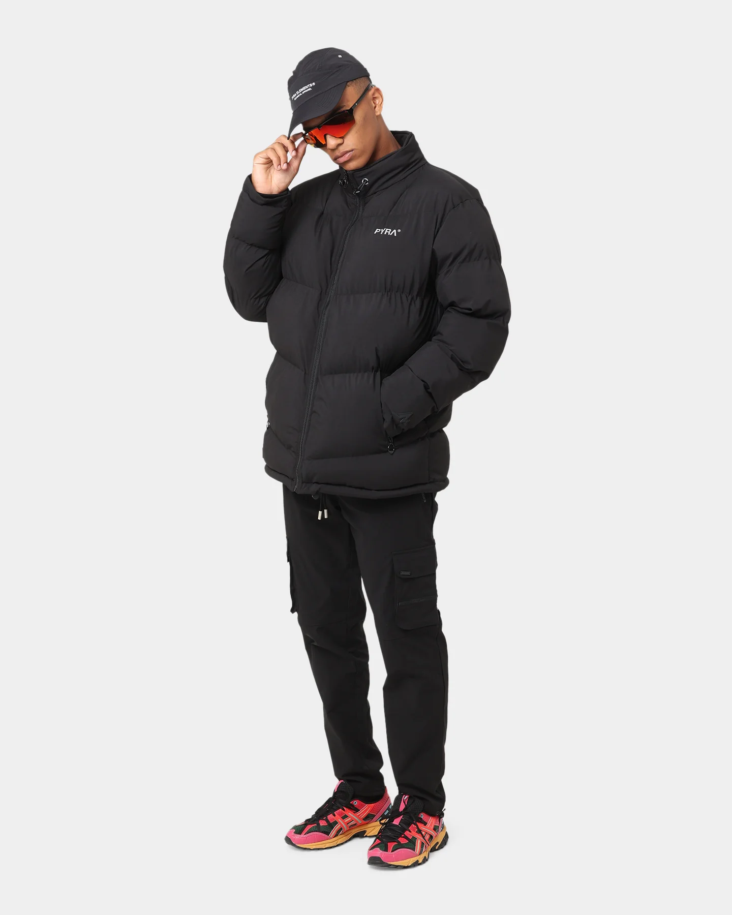 PYRA Padded Puffa Jacket Black - Image 3
