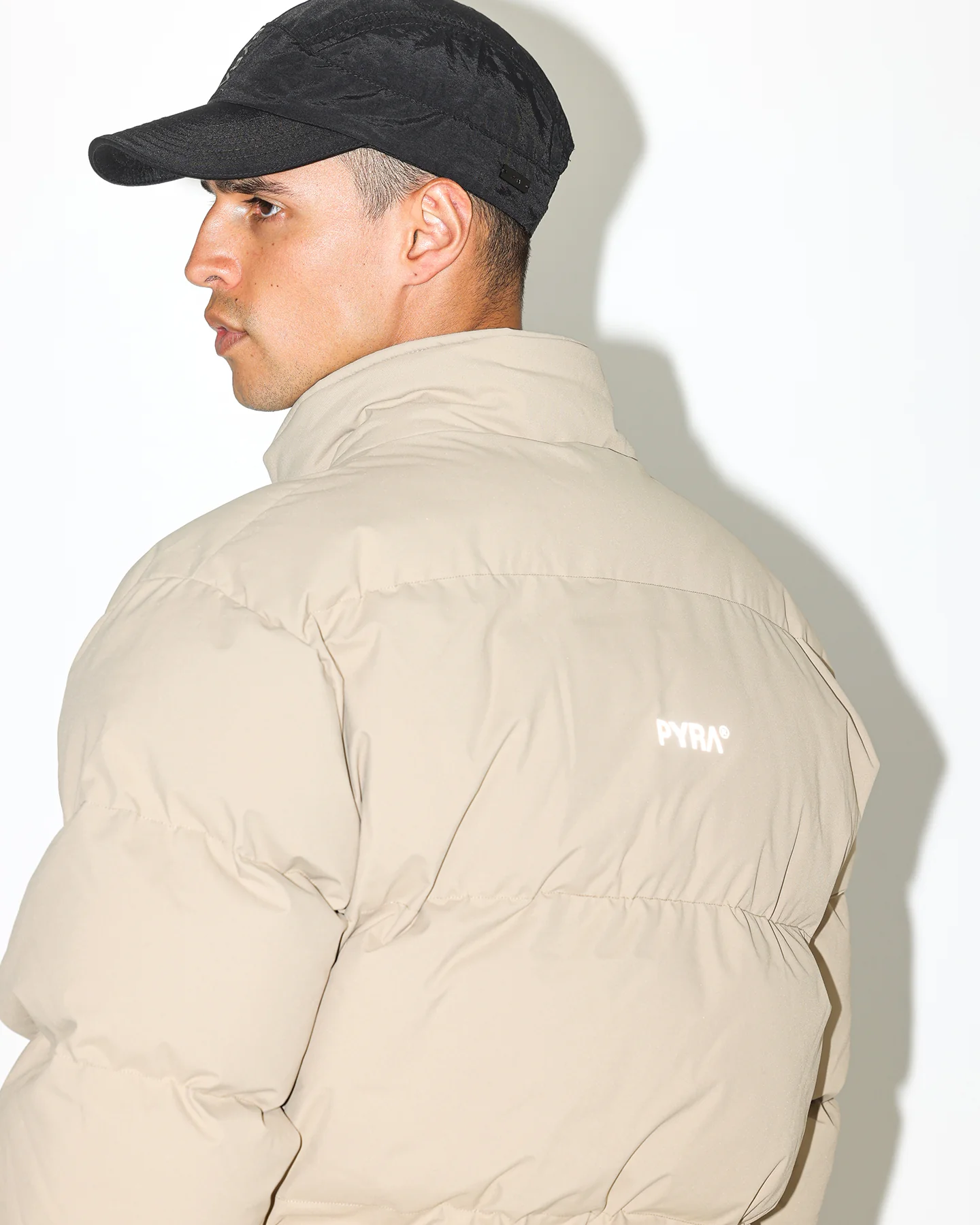 PYRA Padded Puffa Jacket Natural - Image 15