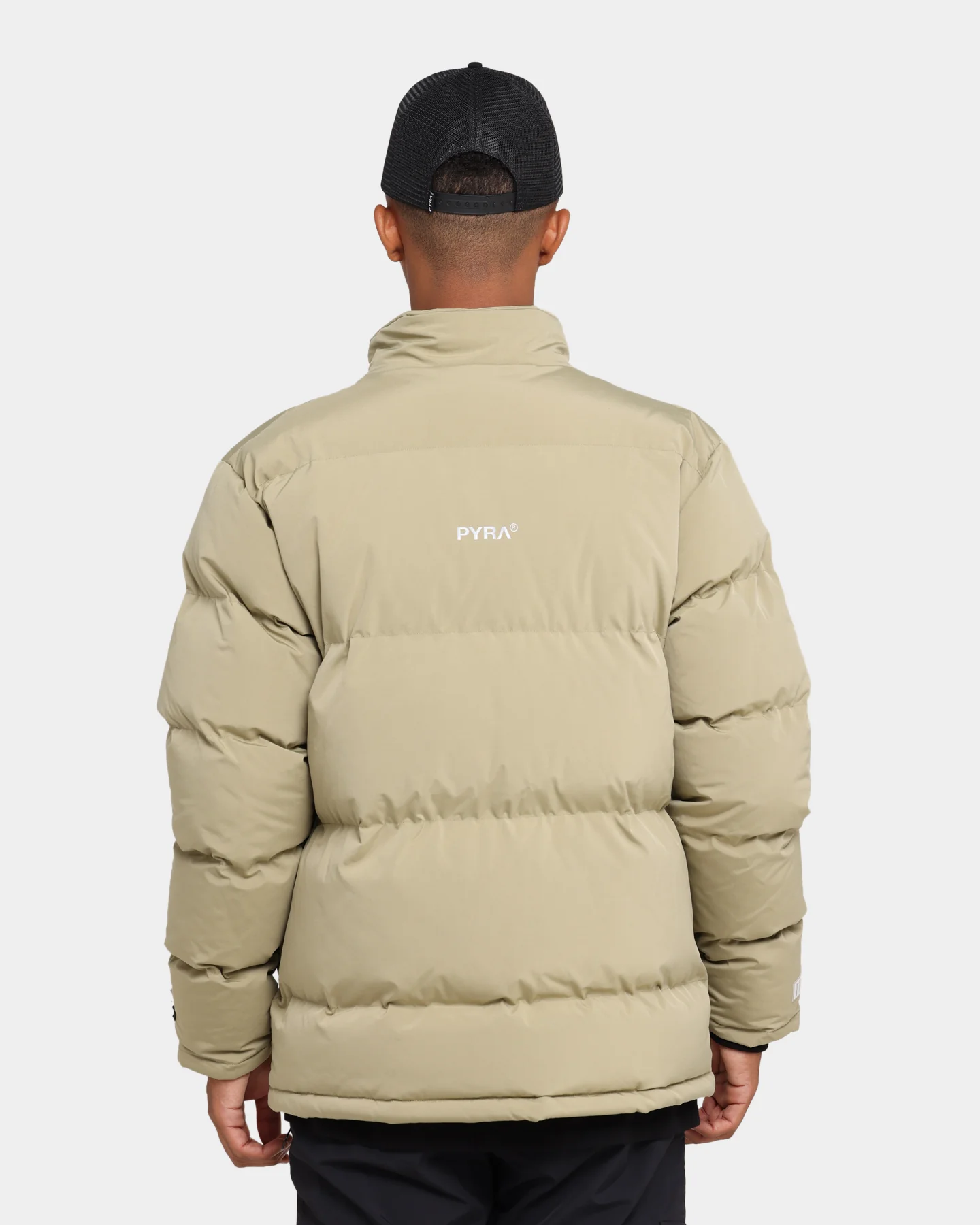PYRA Padded Puffa Jacket Olive - Image 6