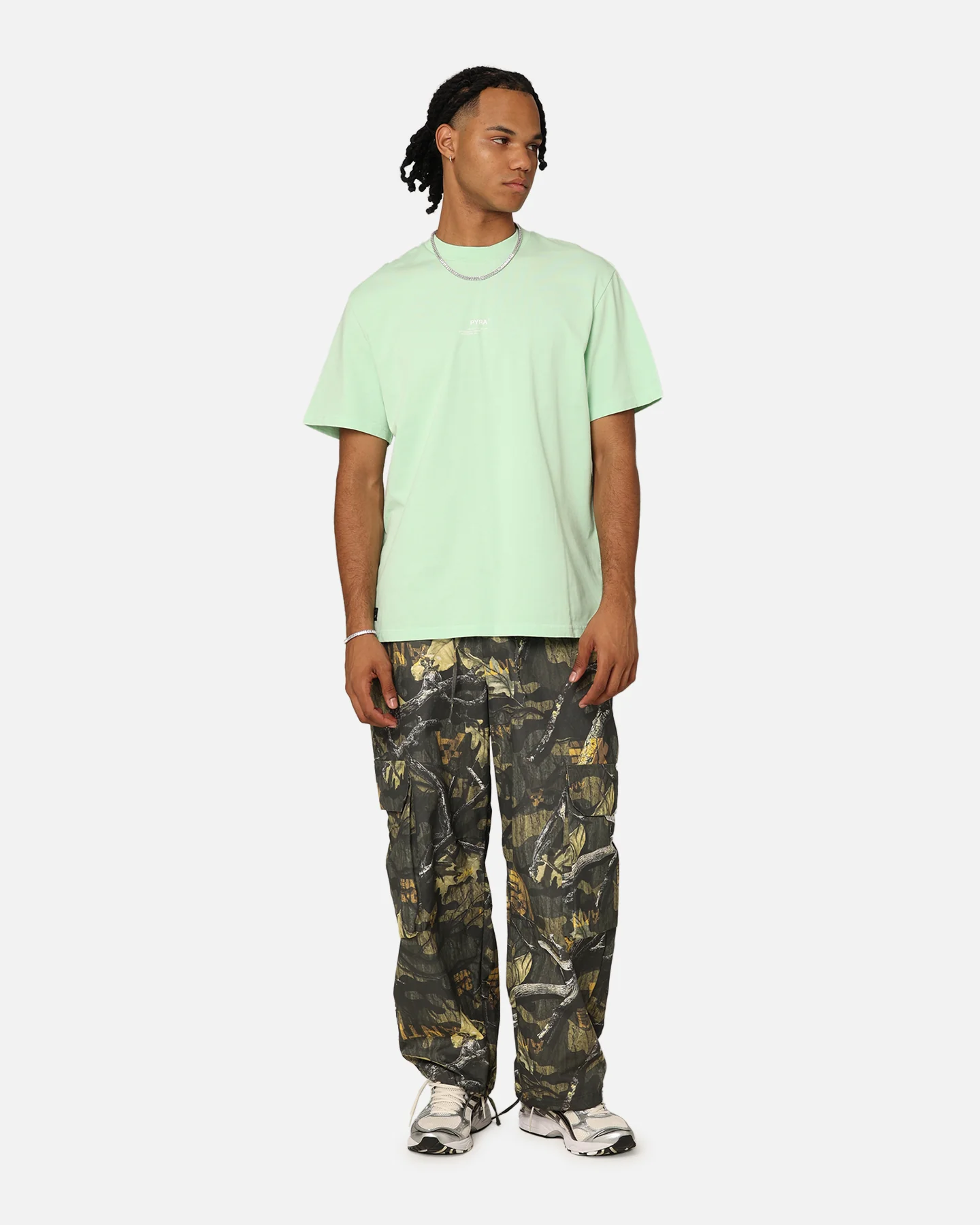 Pyra Stacked Logo T-Shirt Mint - Image 2