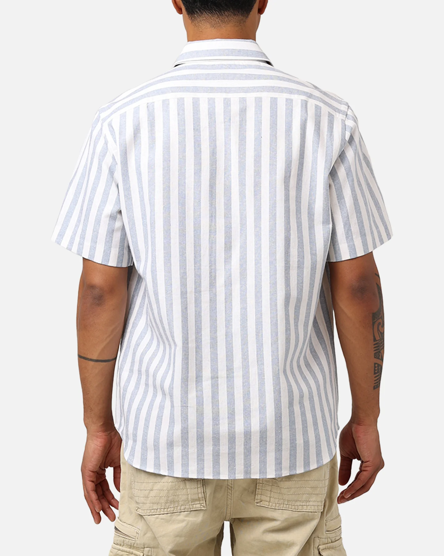 Raised By Wolves Striped Club Shirt Light Blue - Image 2