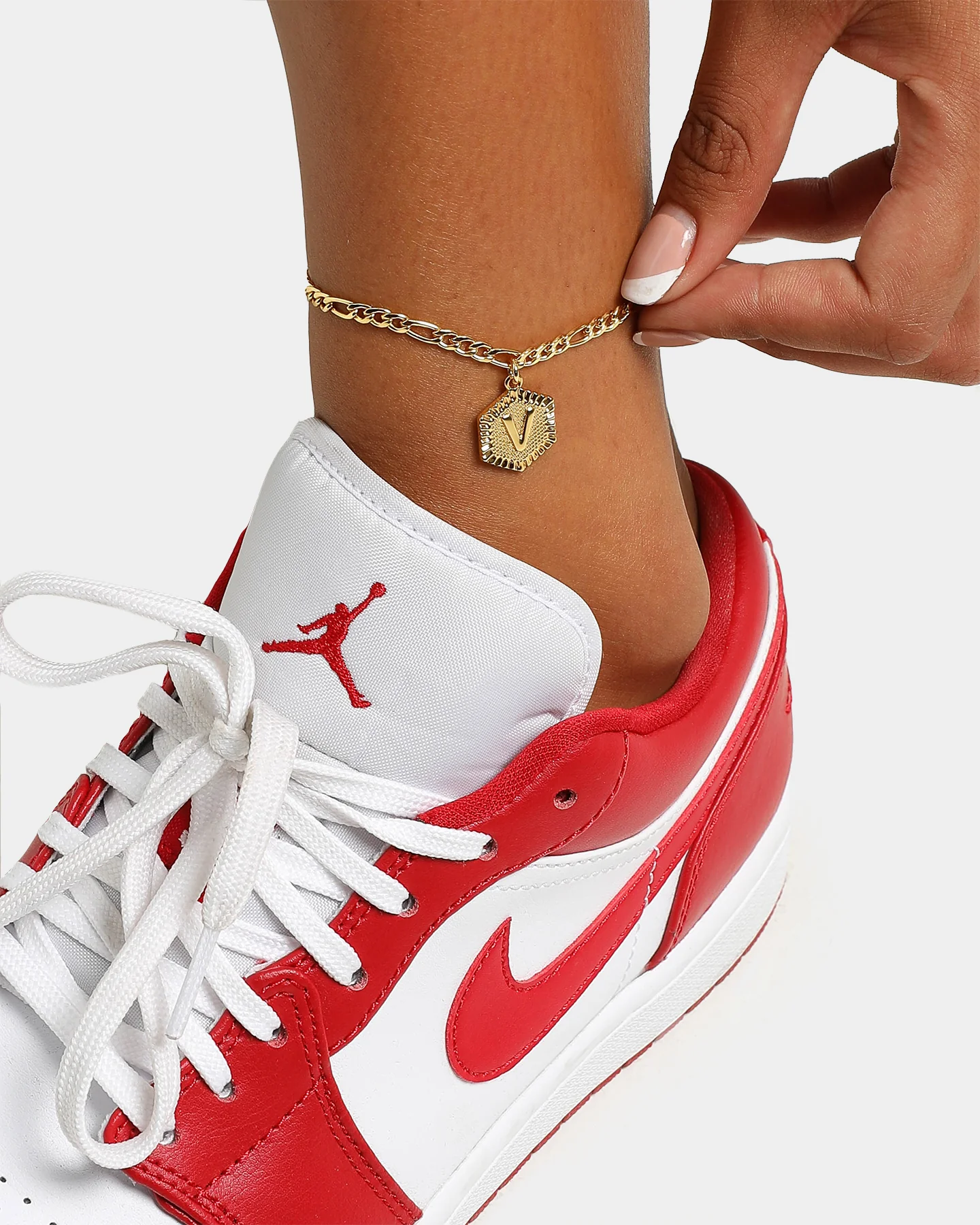 Raising Hell Women's Letter Anklet Gold - Image 3