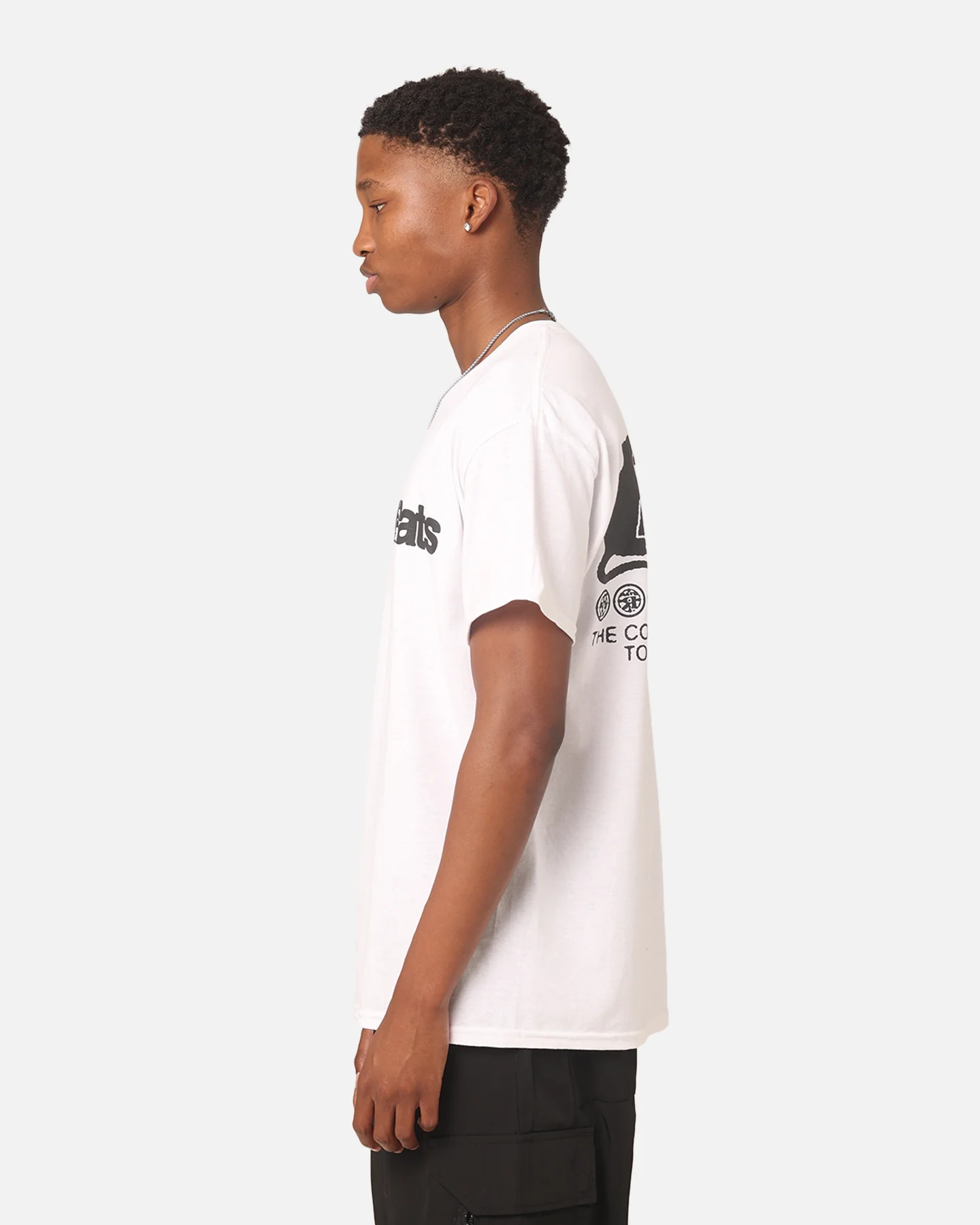 Rats Get Fat Drain Gang T-Shirt White - Image 7