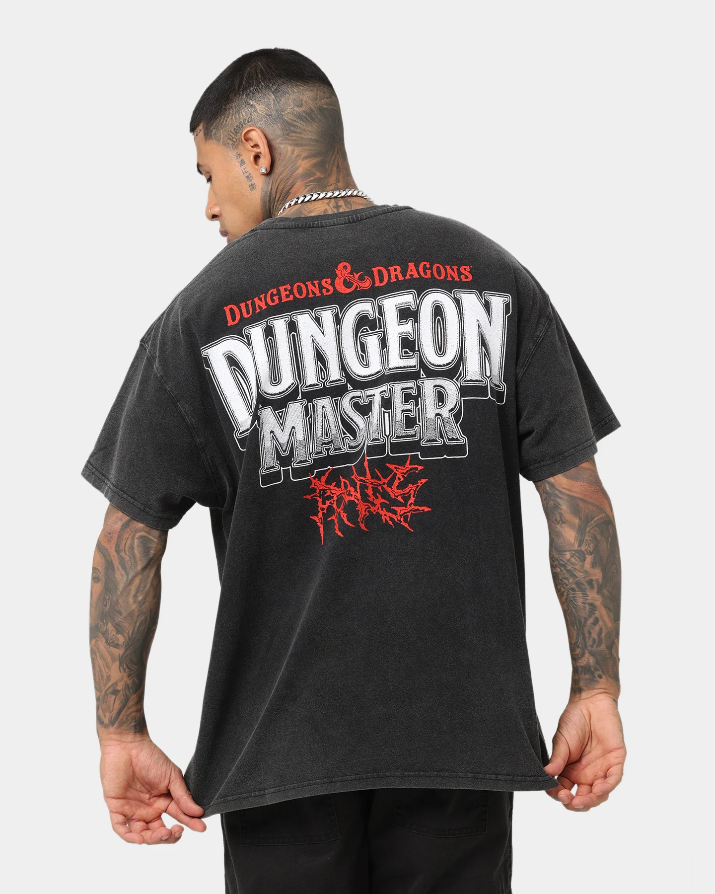 Rats Get Fat X Dungeons And Dragons Vecna Premium Vintage T-Shirt Black - Image 2