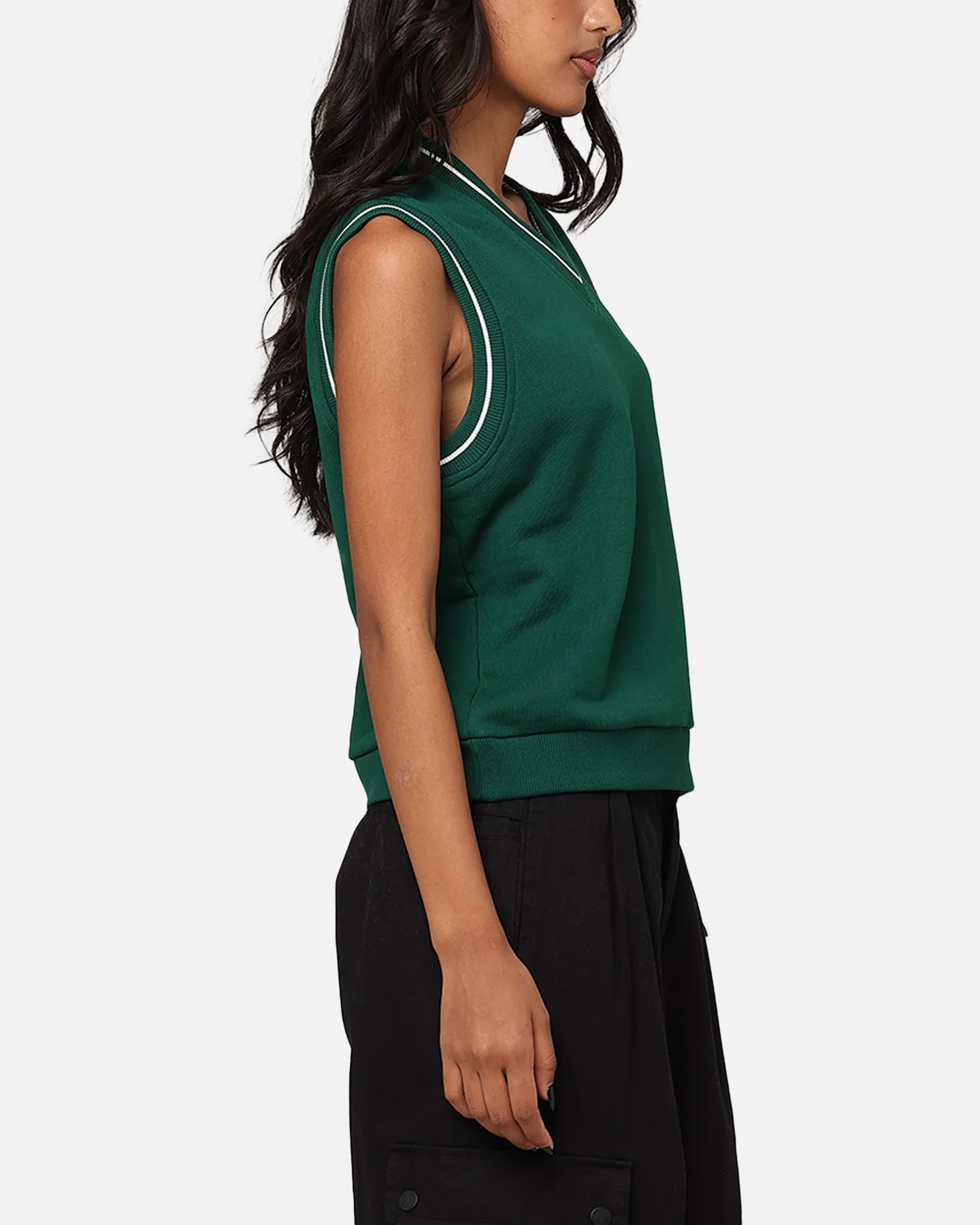 Reebok Women's Court Classics Vest Dark Green - Image 4