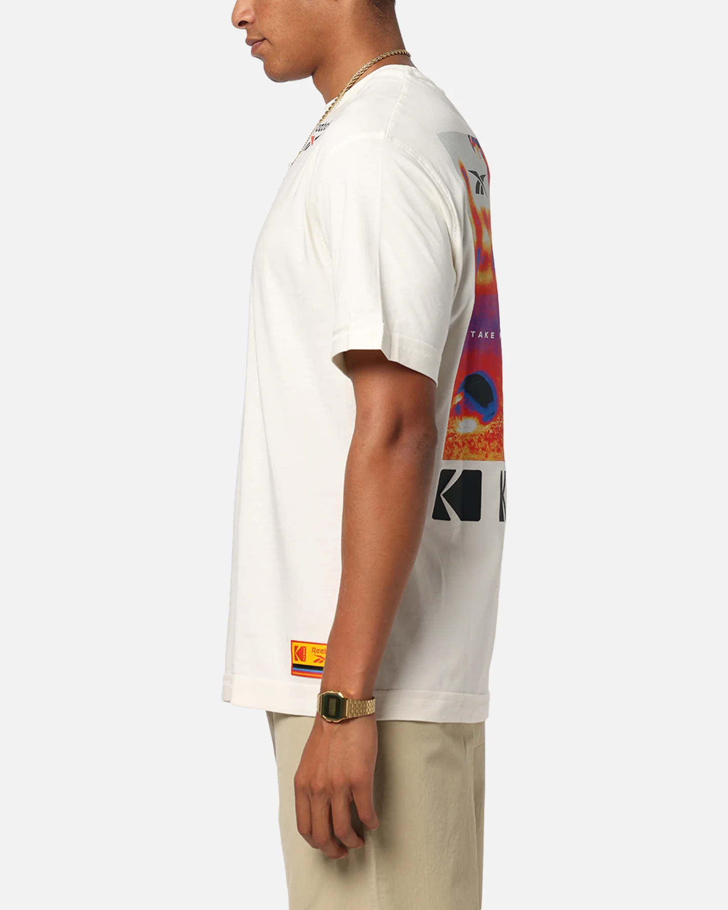 Reebok x Kodak Graphic Run T-Shirt Chalk - Image 6