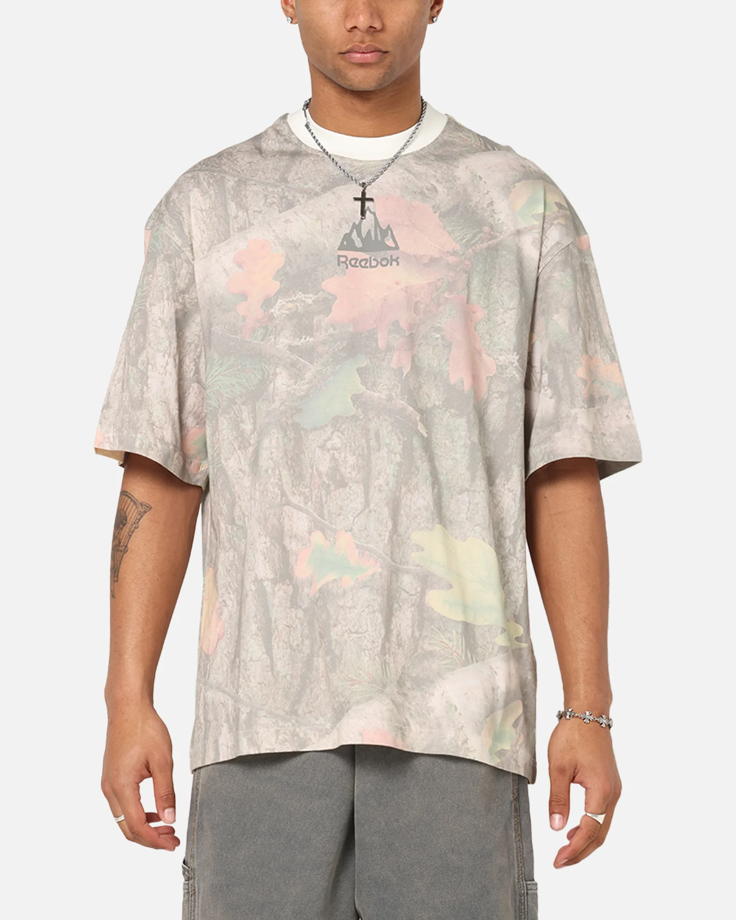 Reebok X Market All Over Print T-Shirt Real Tree Camo - Image 2