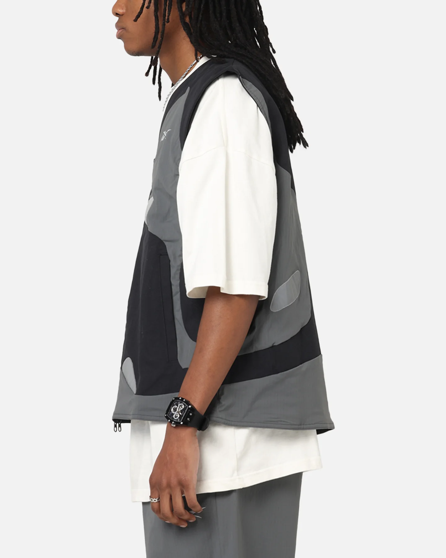 Reebok X Market Reversible Vest Black/Silver - Image 10