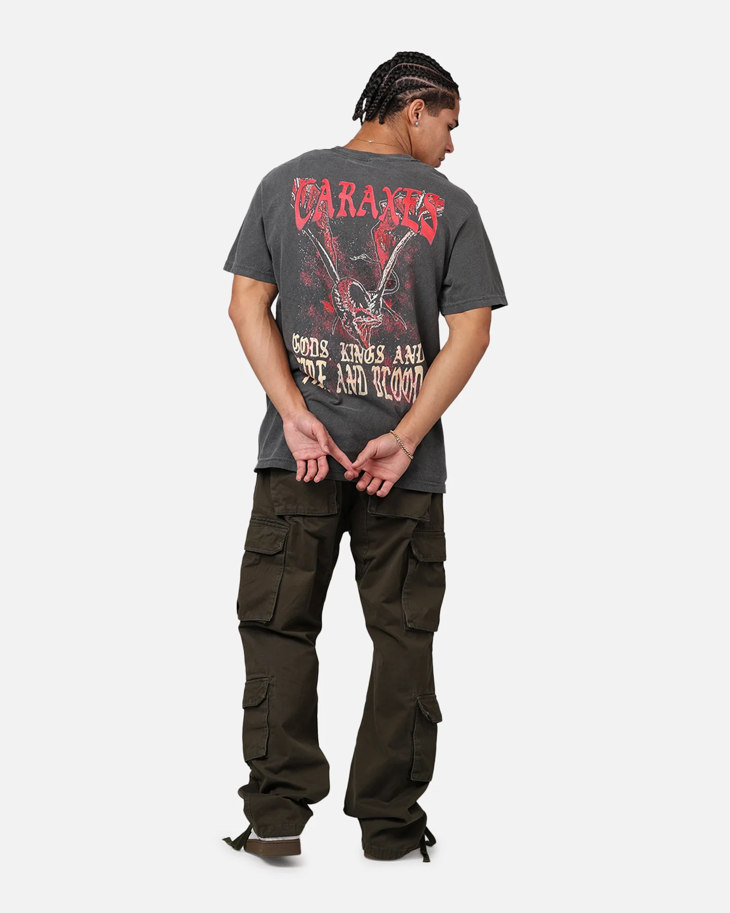 Ripple X Game Of Thrones 'House Of The Dragon' Caraxes T-Shirt Washed Black - Image 6