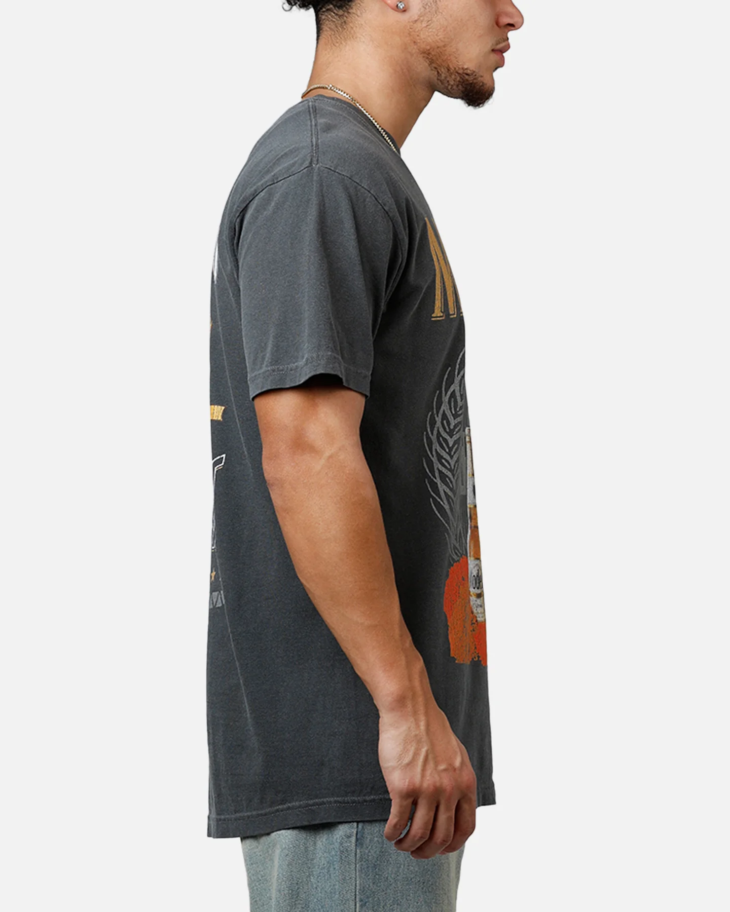 Ripple X Modelo Fighting Spirit T-Shirt Washed Black - Image 4