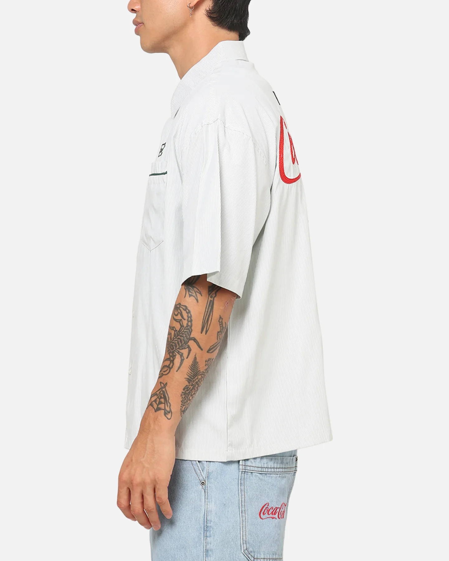 Carre Carré X Coca Cola Road Pilot Button Up Shirt Green - Image 6