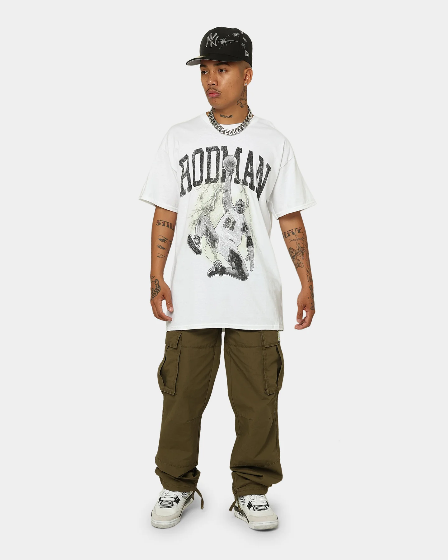Rodman Brand Rodman Dunk UV T-Shirt White - Image 3