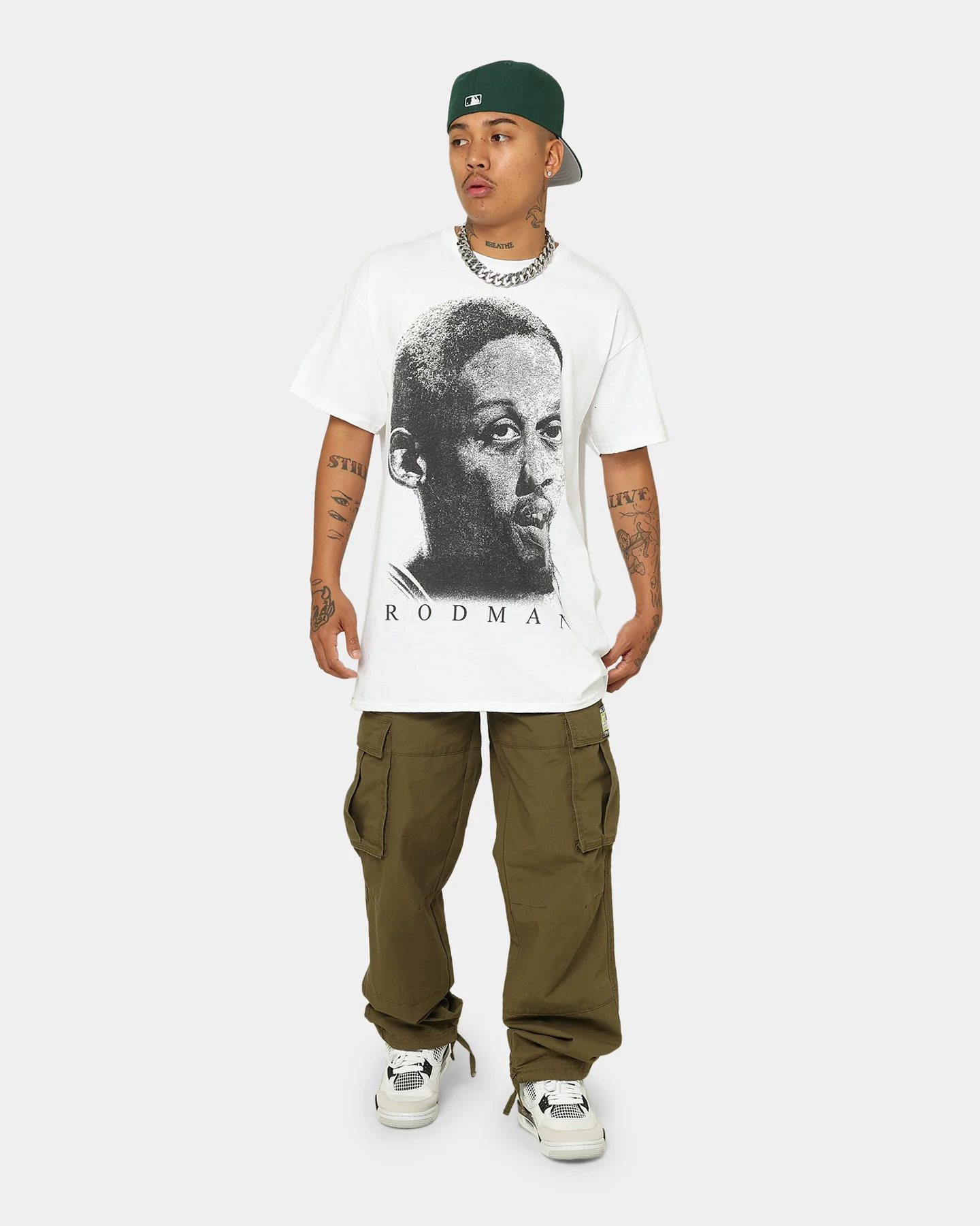 Rodman Brand Rodman Face UV T-Shirt White - Image 3