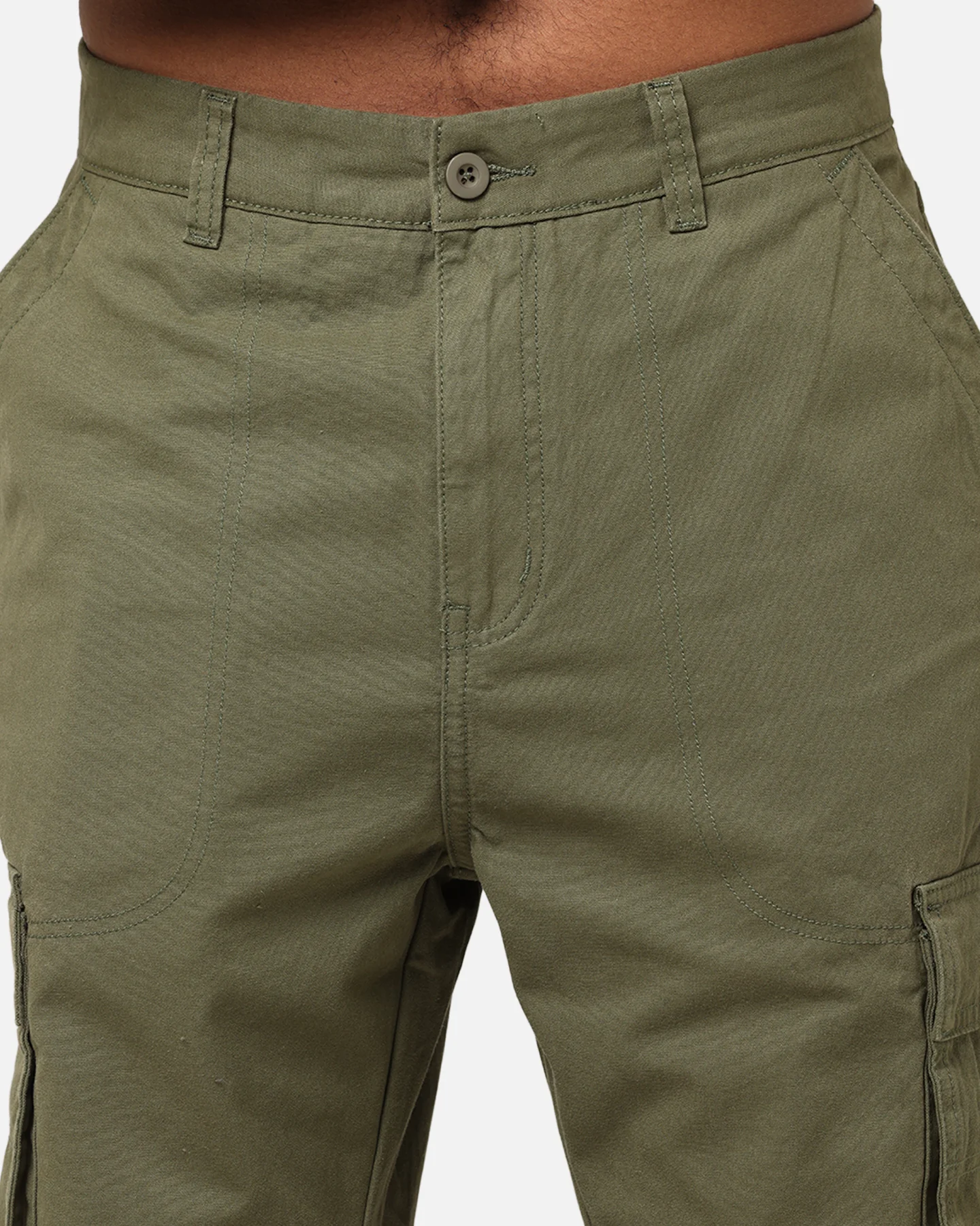 S Double Cargo Work Pant Army - Image 8
