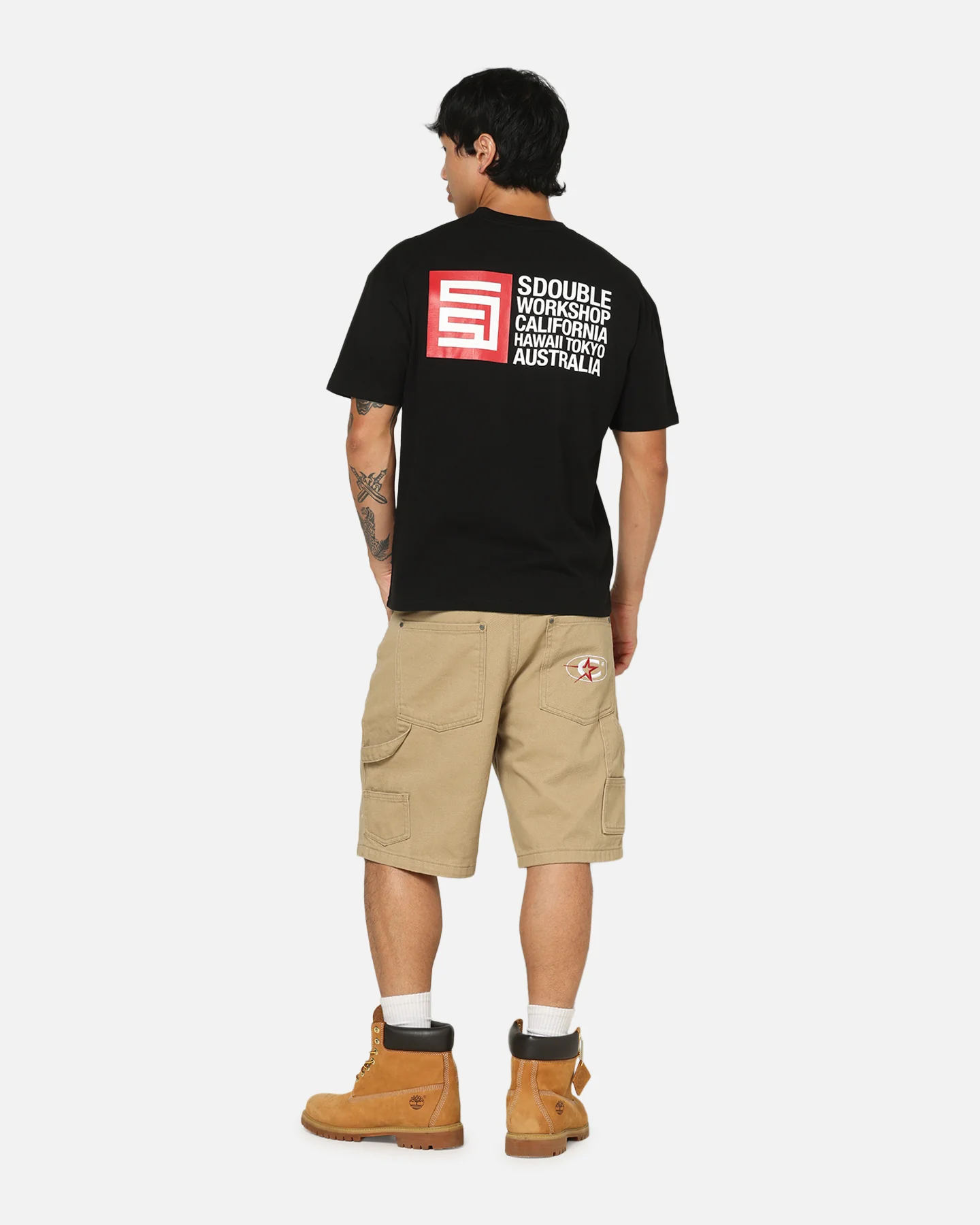 S Double City Cube T-Shirt Black - Image 3