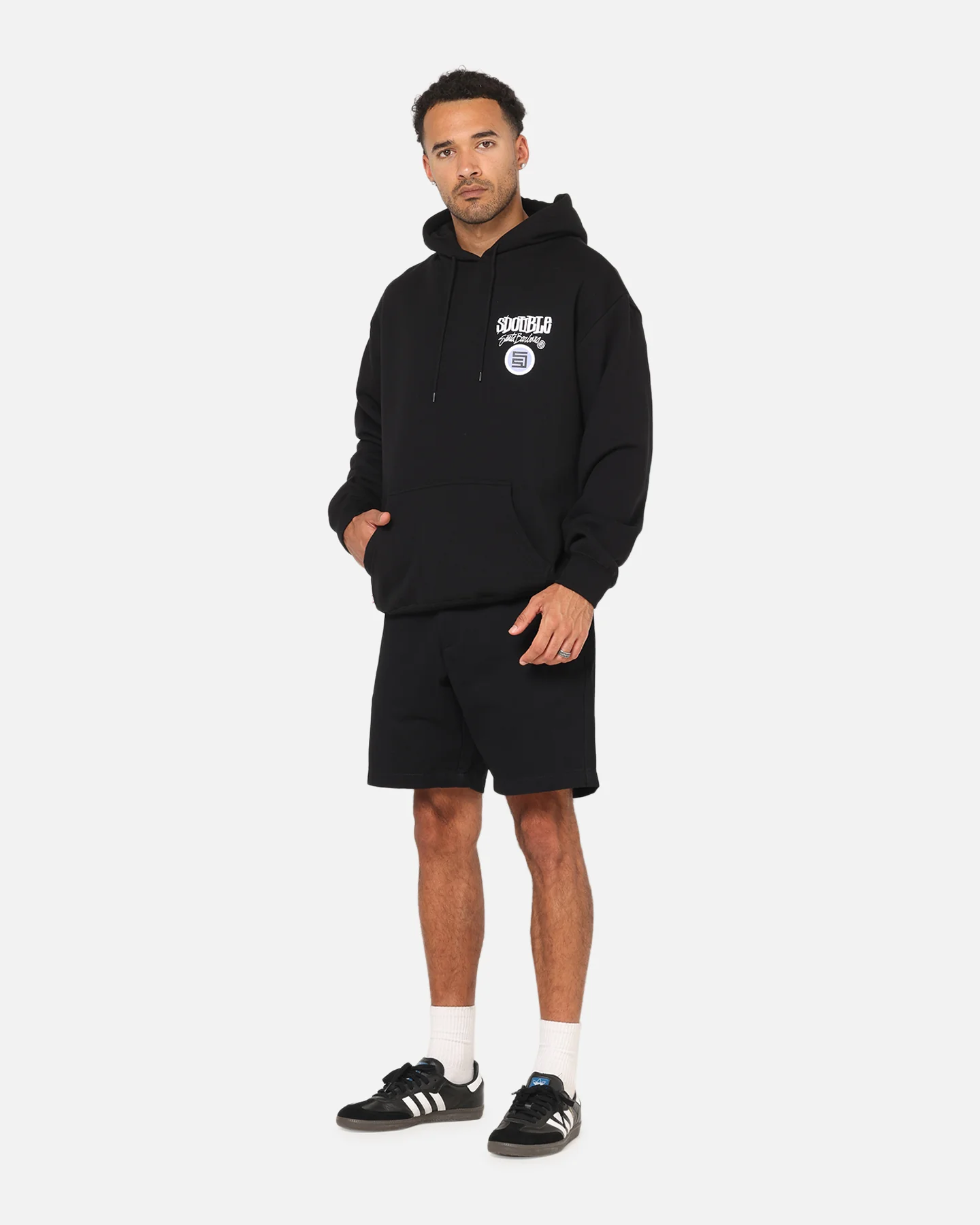 S Double Combo Platter Hoodie Black - Image 4