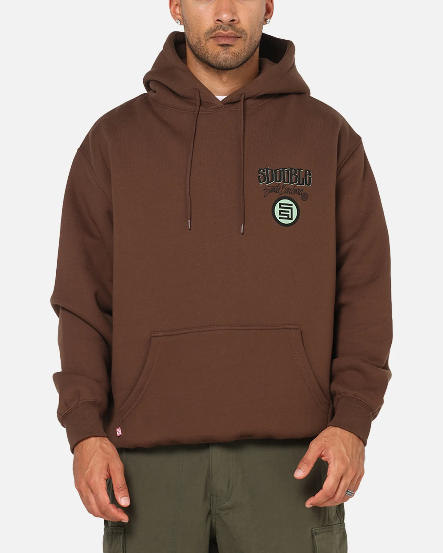 S Double Combo Platter Hoodie Washed Chocolate - Image 2