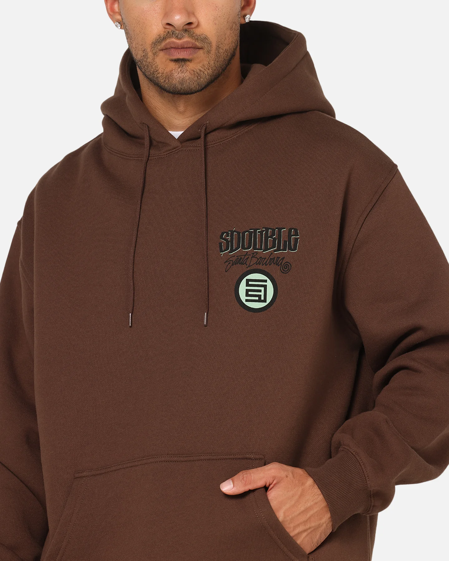 S Double Combo Platter Hoodie Washed Chocolate - Image 7