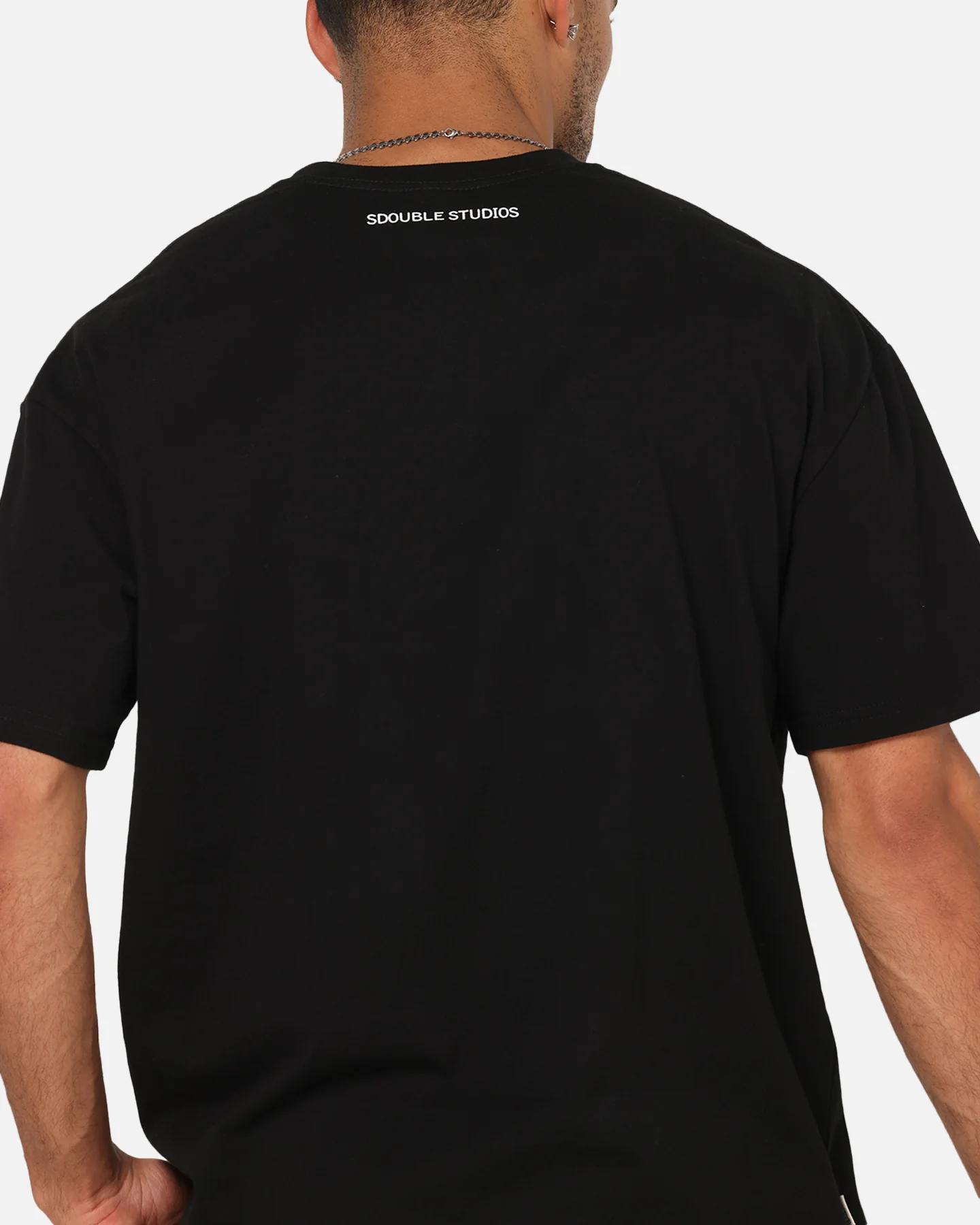 S Double Godfather T-Shirt Black - Image 7